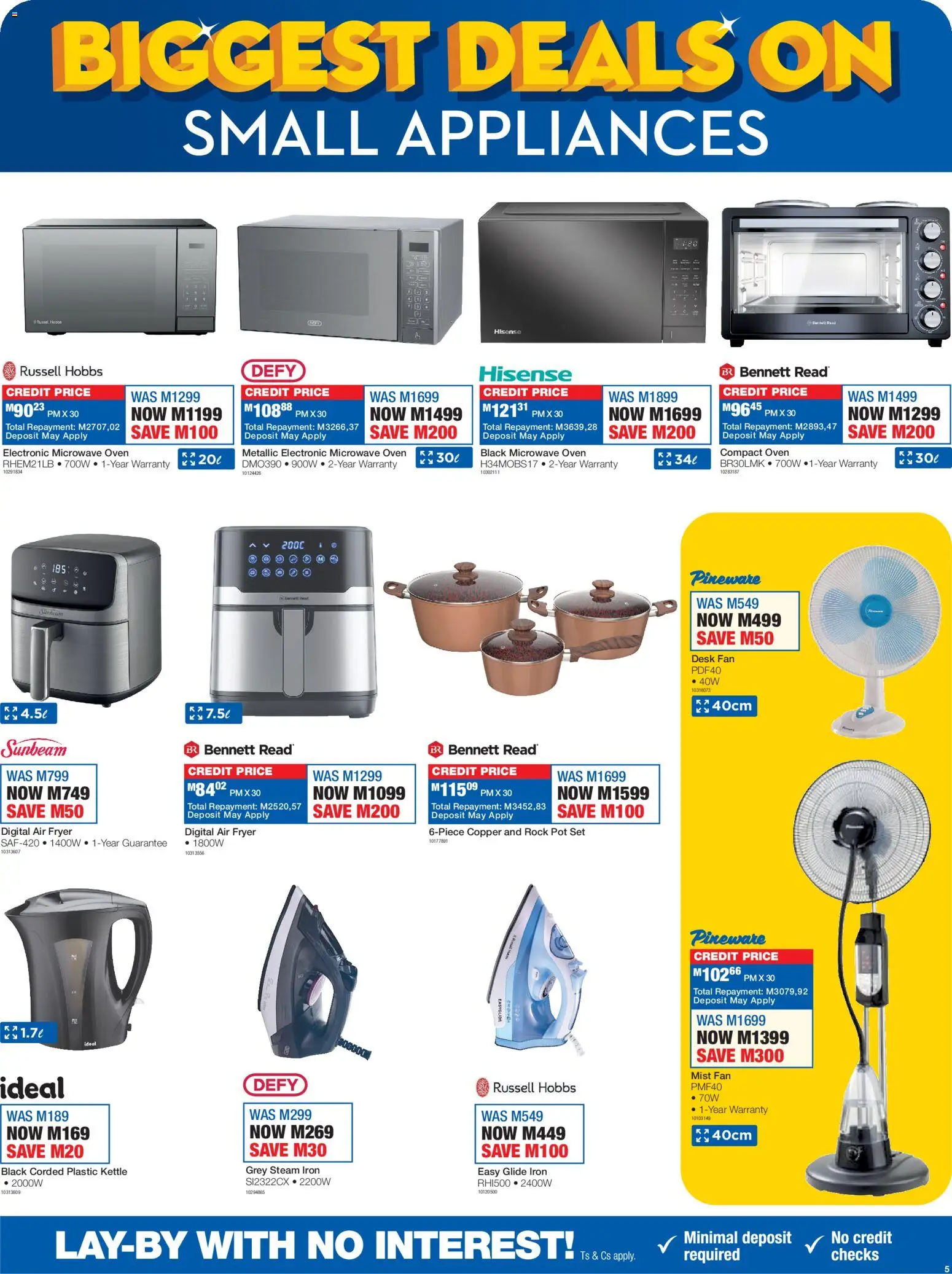 New OK Furniture catalogue – valid from 16.02.2026 | Page: 5 | Products: Desk, Iron, Fryer, Air fryer