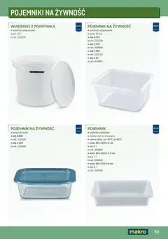 Pogląd oferty "Makro Gazetka - Profesjonalna Gastronomia" - ważna od 01.02.2026 | Strona: 53 | Produkty: Pojemniki na żywność