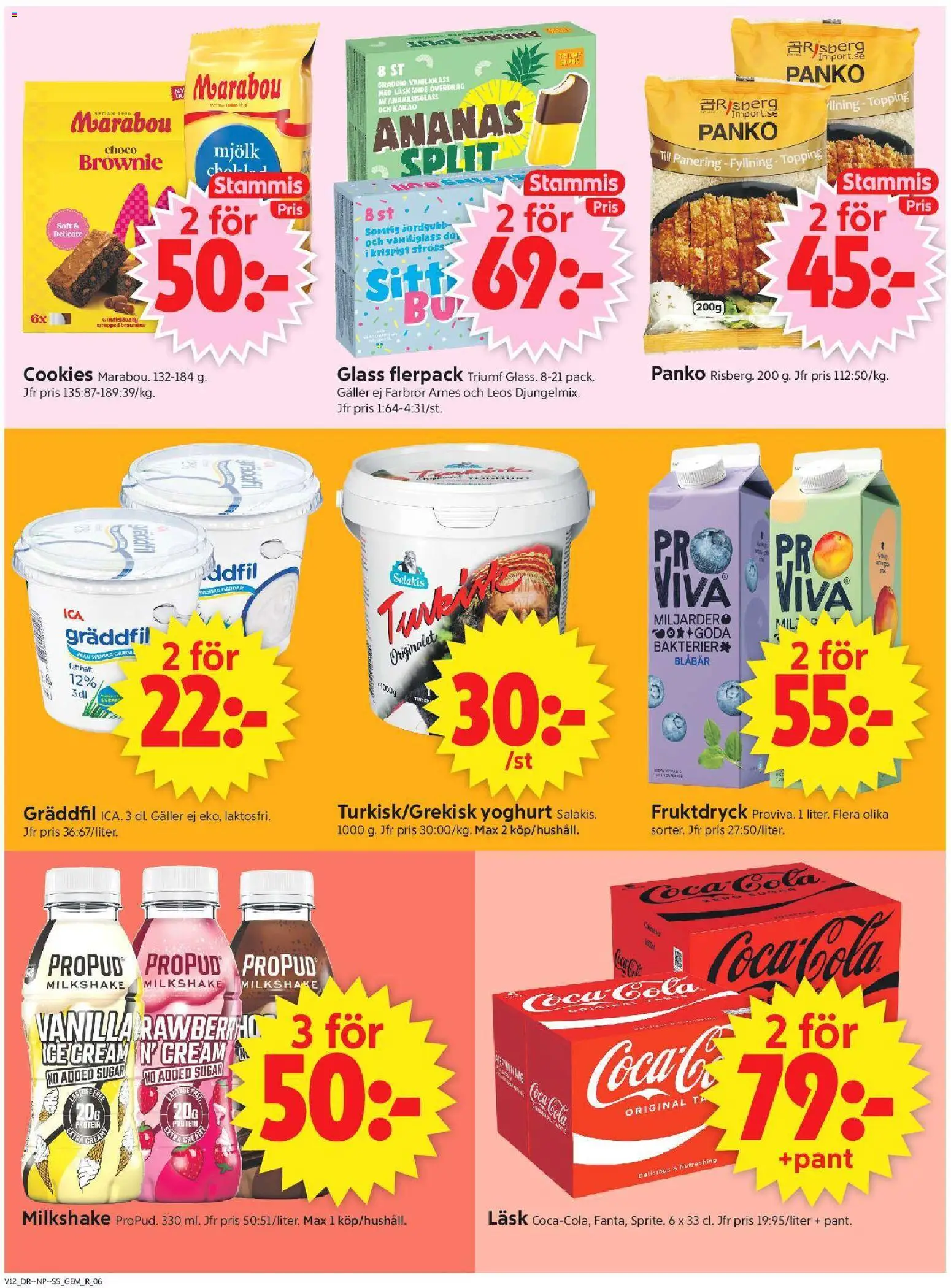 ICA Supermarket reklamblad aktuell från 16.03.2026 | Sida: 6 | Produkter: Galler, Coca cola, Ananas, Blåbär