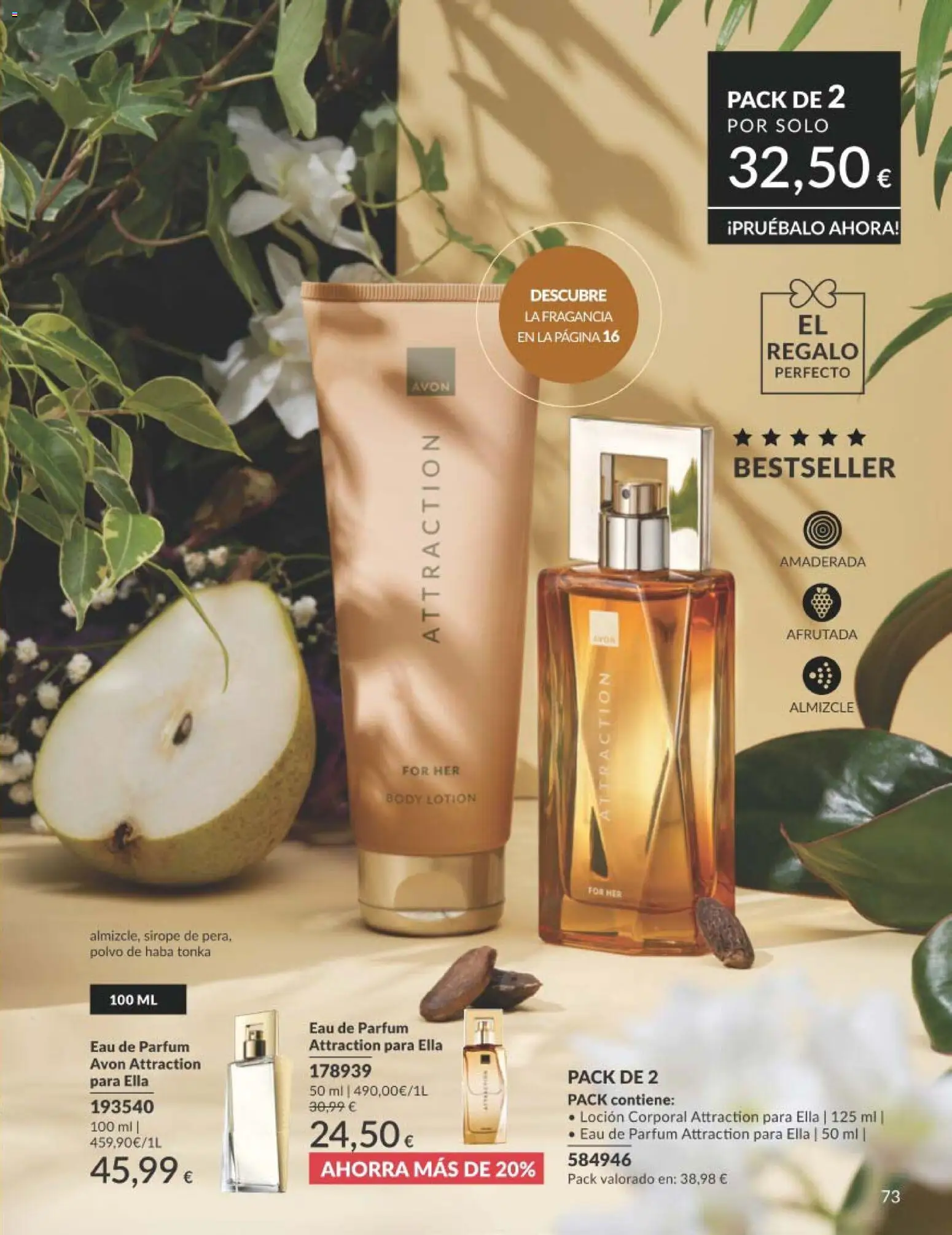 Catálogo AVON campaña 4 │ válido desde el 01.04.2026 | Página: 73 | Productos: Fragancia, Polvo, Loción corporal, Body
