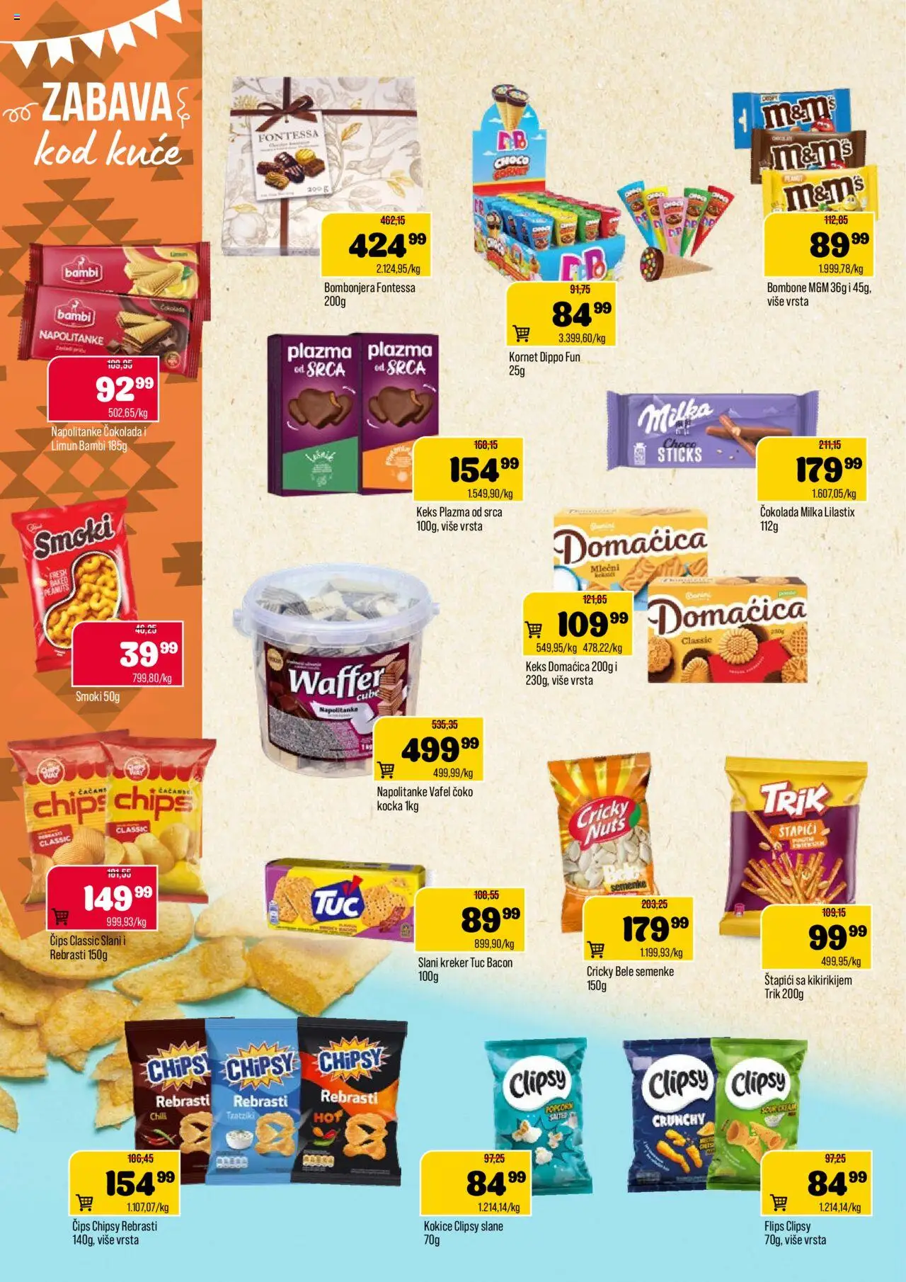Podunavlje katalog - važi od 08.10.2025 | Strana: 8 | Proizvode: Bombone, Milka, Tuc, Napolitanke