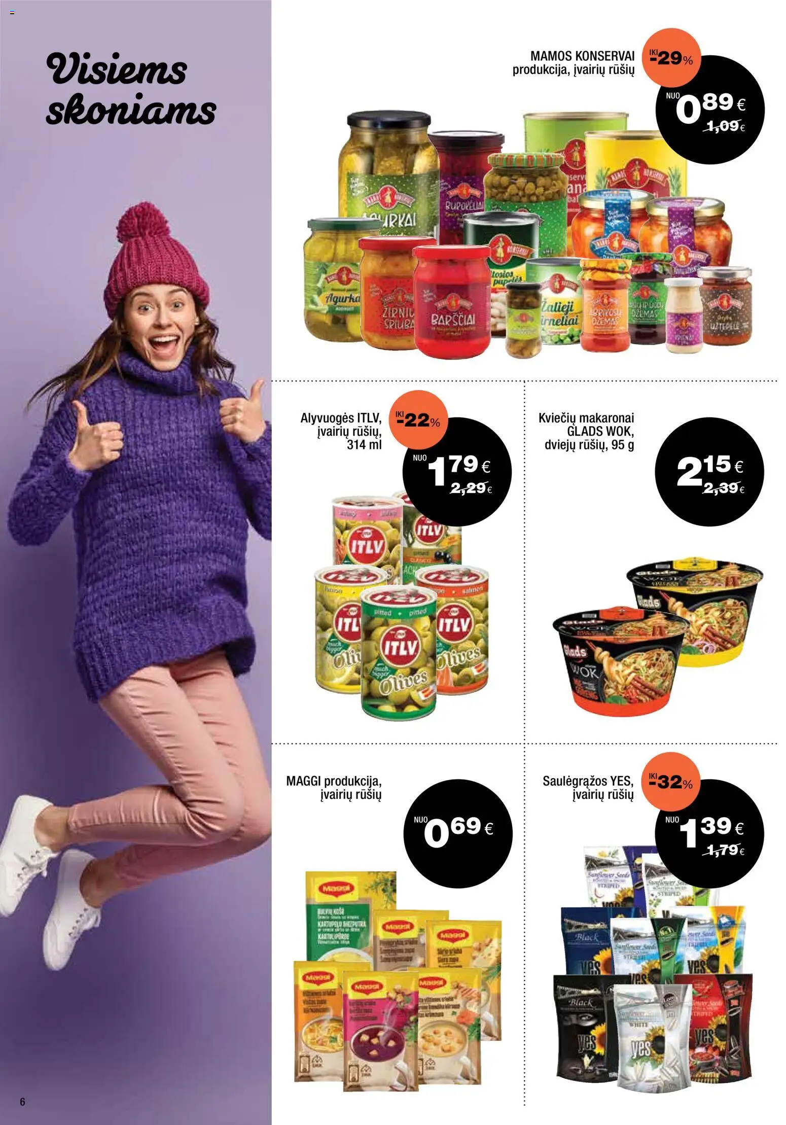 Express market akcijos nuo 25.01.2026 | Puslapis: 6 | Prekių: Konservai, Makaronai, Saulėgrąžos