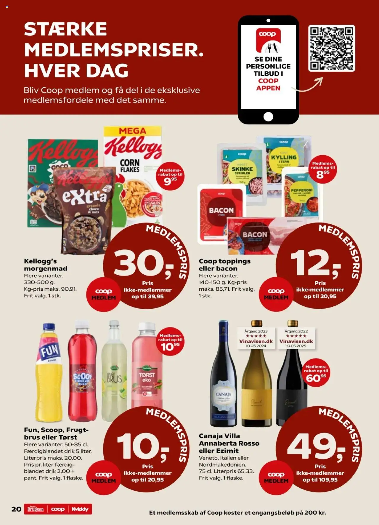 Super Brugsen tilbudsavis – gyldig fra 12.09.2025 | Side: 23 | Produkter: Skinke, Bacon