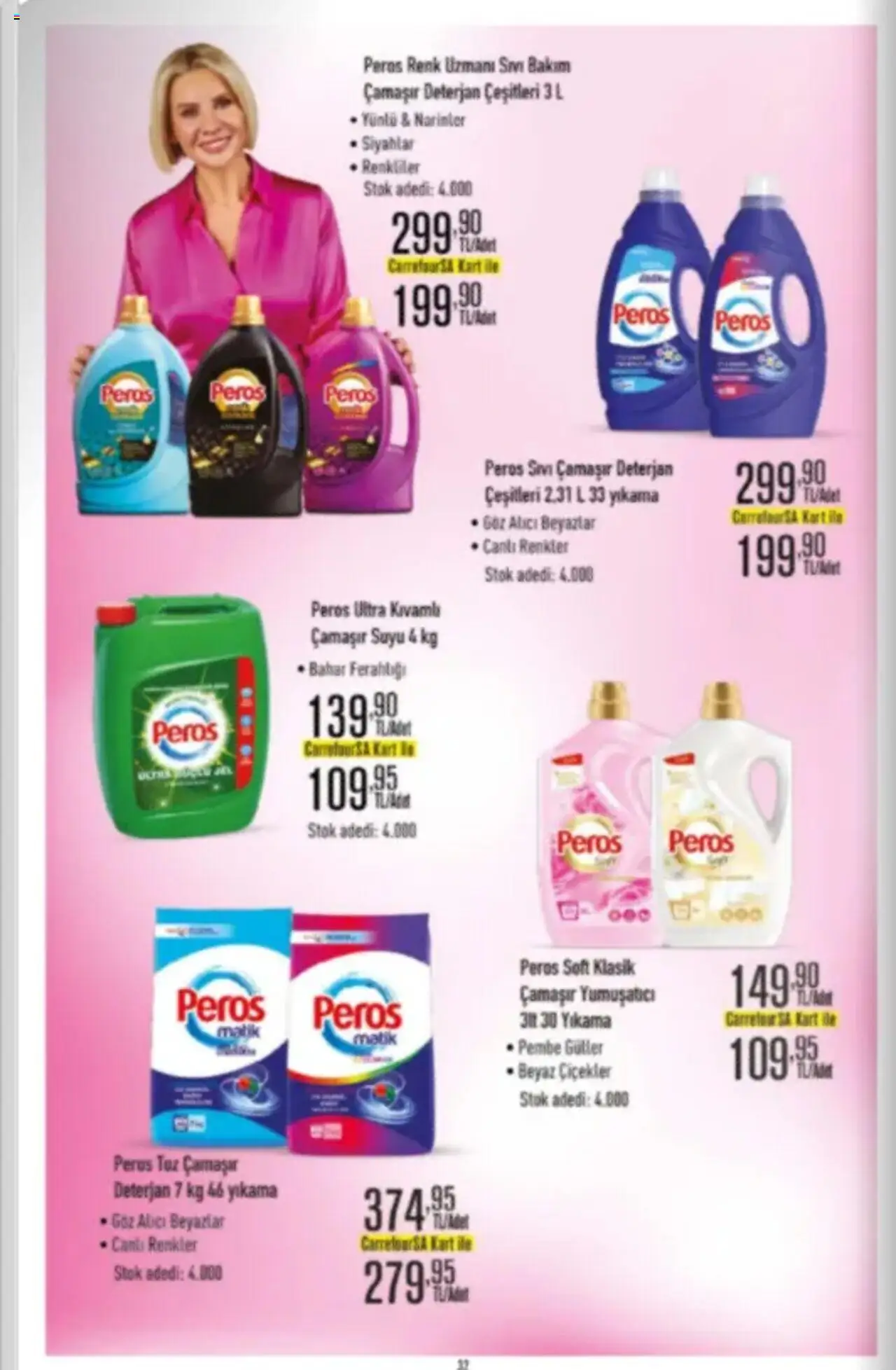 CarrefourSA Katalog - 26.09.2025 tarihinden itibaren geçerlidir | Sayfa: 32 | Ürünler: Yumuşatıcı, Deterjan, Tuz