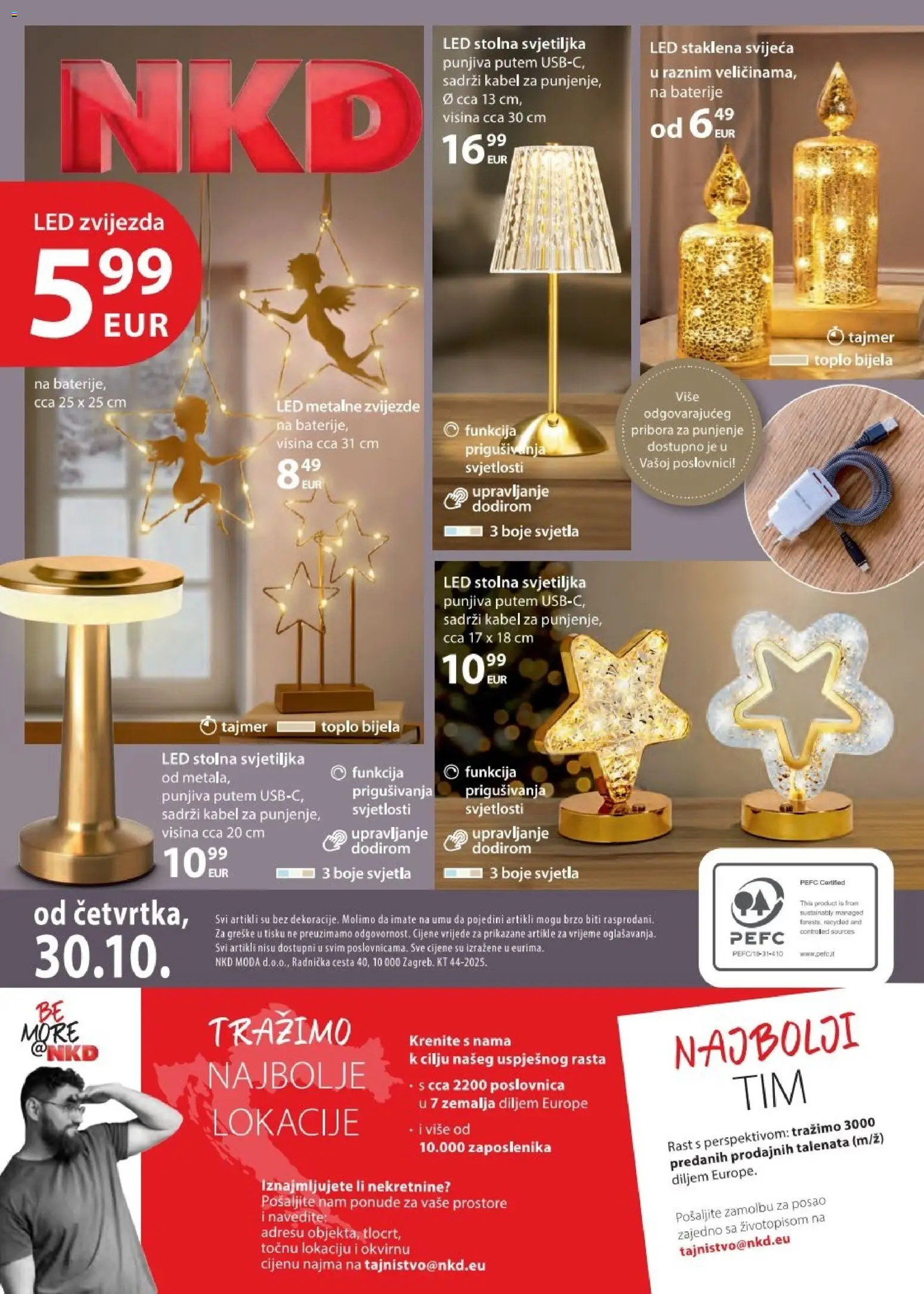 NKD katalog | vrijedi od 30.10.2025 | Stranica: 24 | Proizvodi: Svjetiljka, Baterije, Kabel