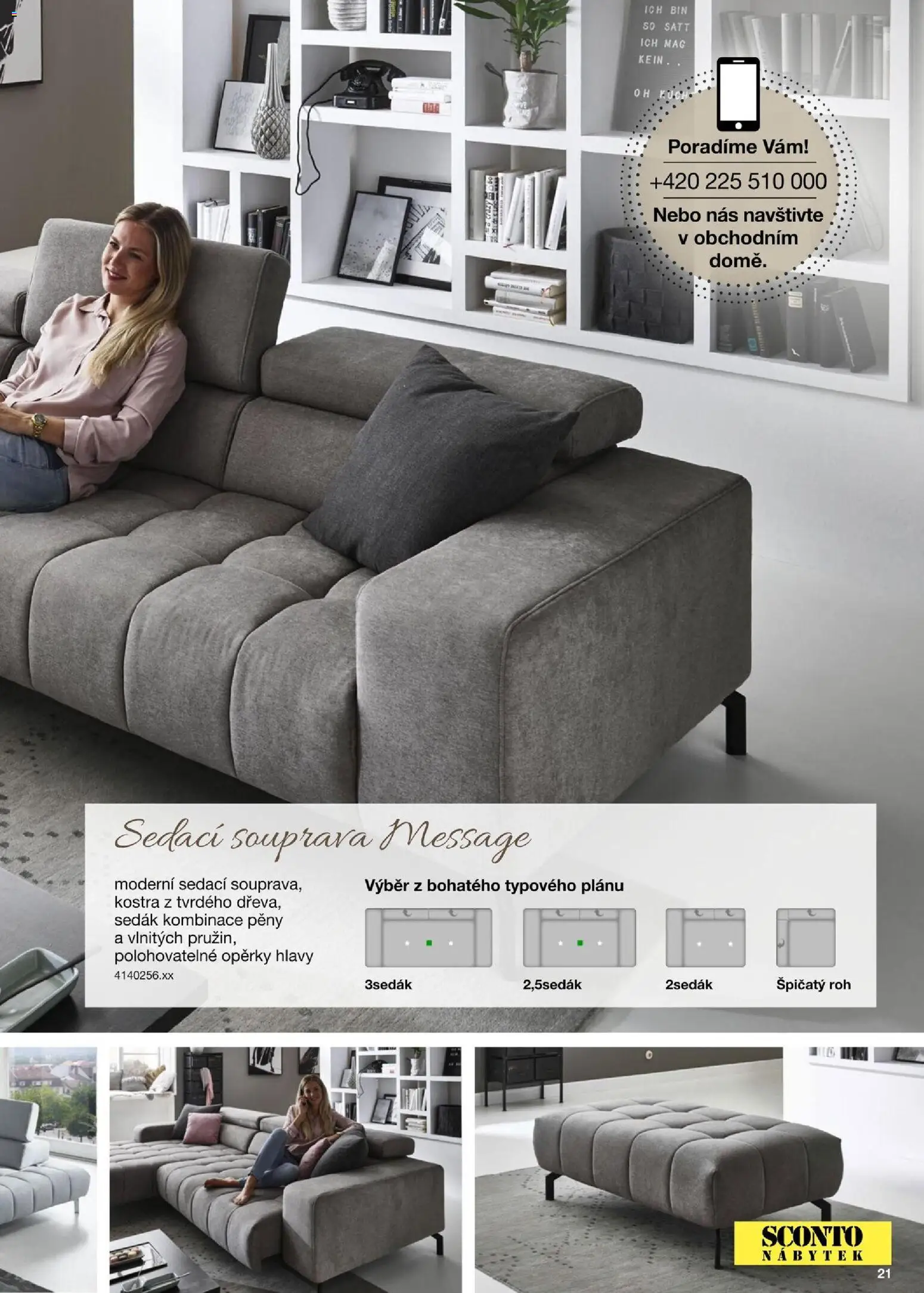 Sconto nábytek katalog - Sedací soupravy od 01.01.2026 | Strana: 21 | Produkty: Sedací souprava, Nábytek