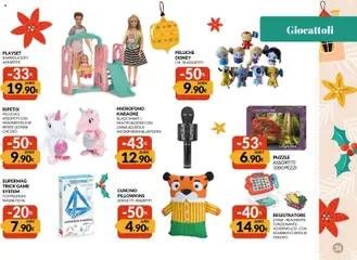 Anteprima del volantino Galassia I Sapori delle Feste catalogo valido a partire dal 24.11.2025 | Pagina: 31 | Prodotti: Schermo, Peluche, Microfono, Cuscino