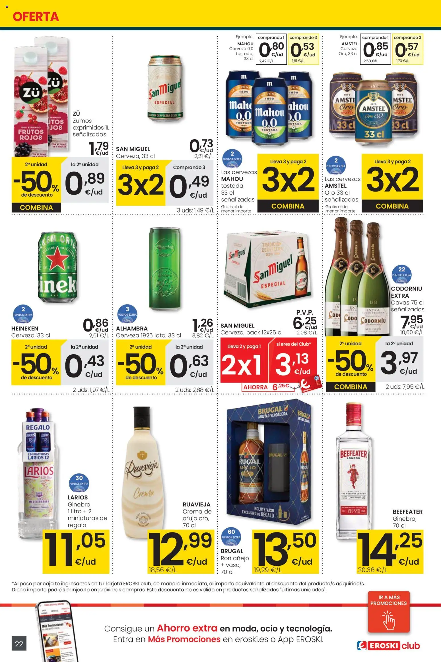 Eroski - Center │ válido desde el 30.10.2025 | Página: 22 | Productos: Ron, Té, Σπανάκι, Caja