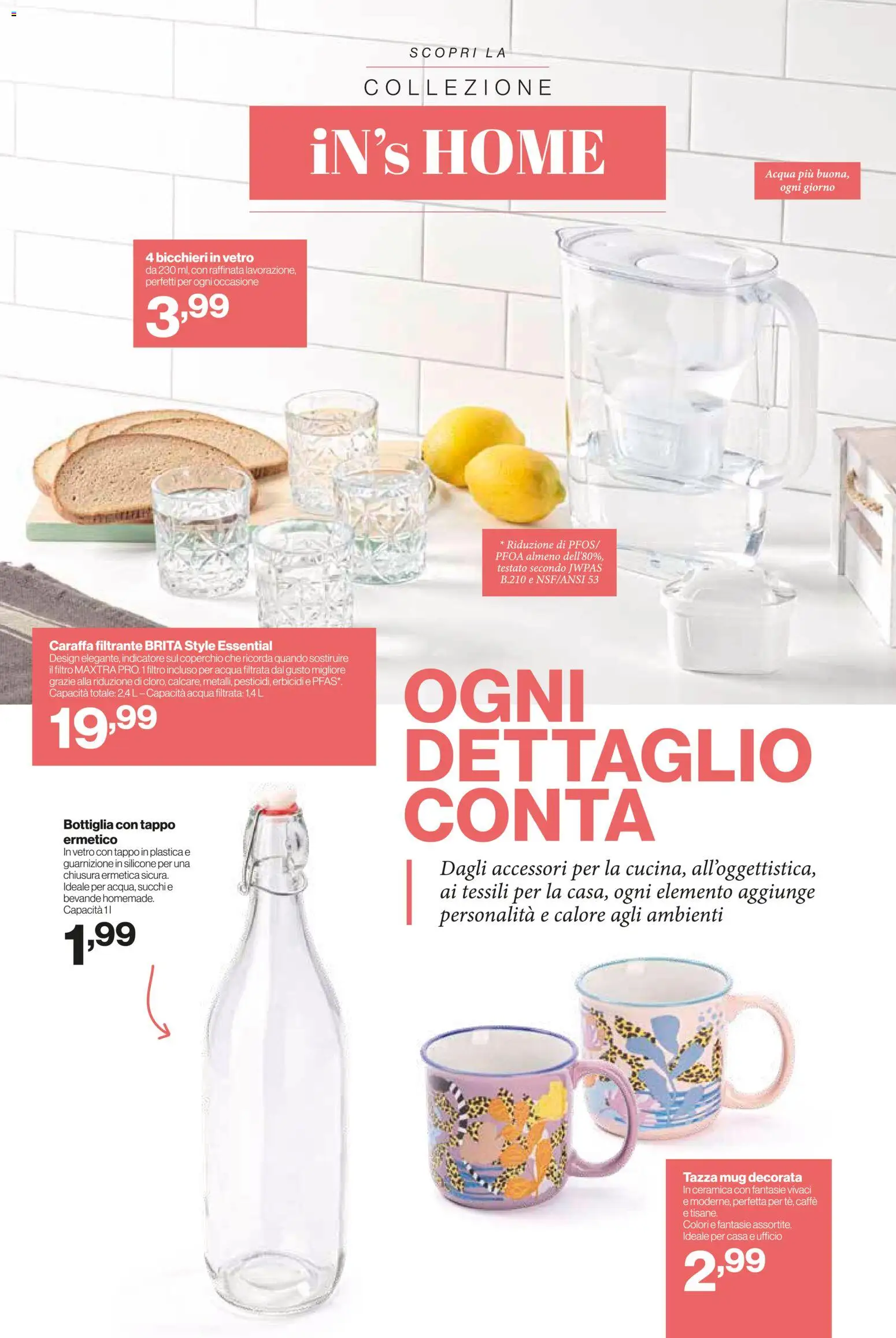 Volantino IN's del 31.12.2025 | Pagina: 16 | Prodotti: Caraffa, Caffè, Silicone, Bottiglia