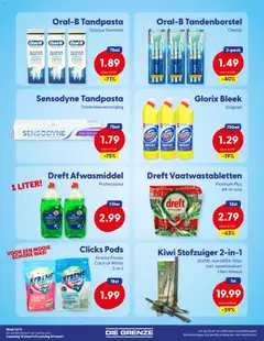 Die Grenze - Folder week week 12/13 - Voorbeeld van een folder van Die Grenze, geldig van 16.03.2026 | Pagina: 9 | Producten: Tandenborstel, Afwasmiddel, Stofzuiger, Was