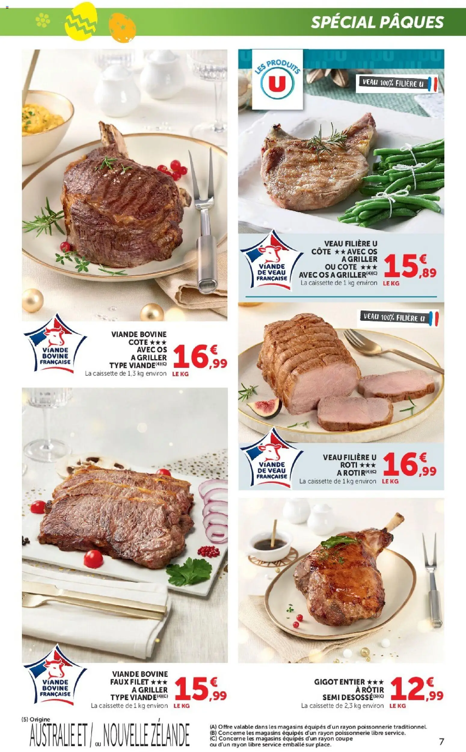 {H1} | Page: 7 | Produits: Poissonnerie, Veau roti, Viande, Viande bovine