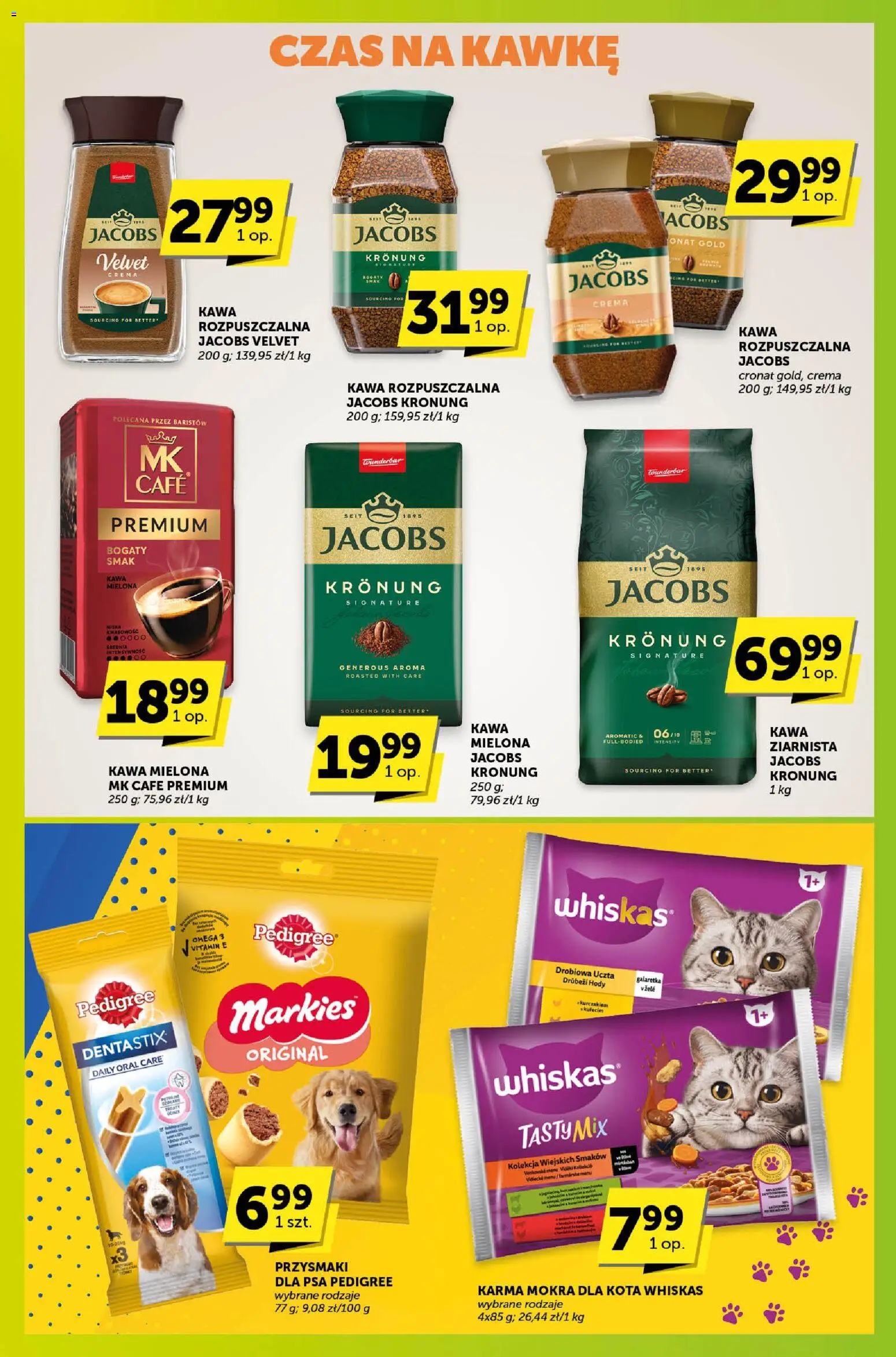 Groszek Gazetka - Sprawdź, co więcej od 30.10.2025 | Strona: 8 | Produkty: Galaretka, Karma mokra dla kota, Pedigree, Kawa