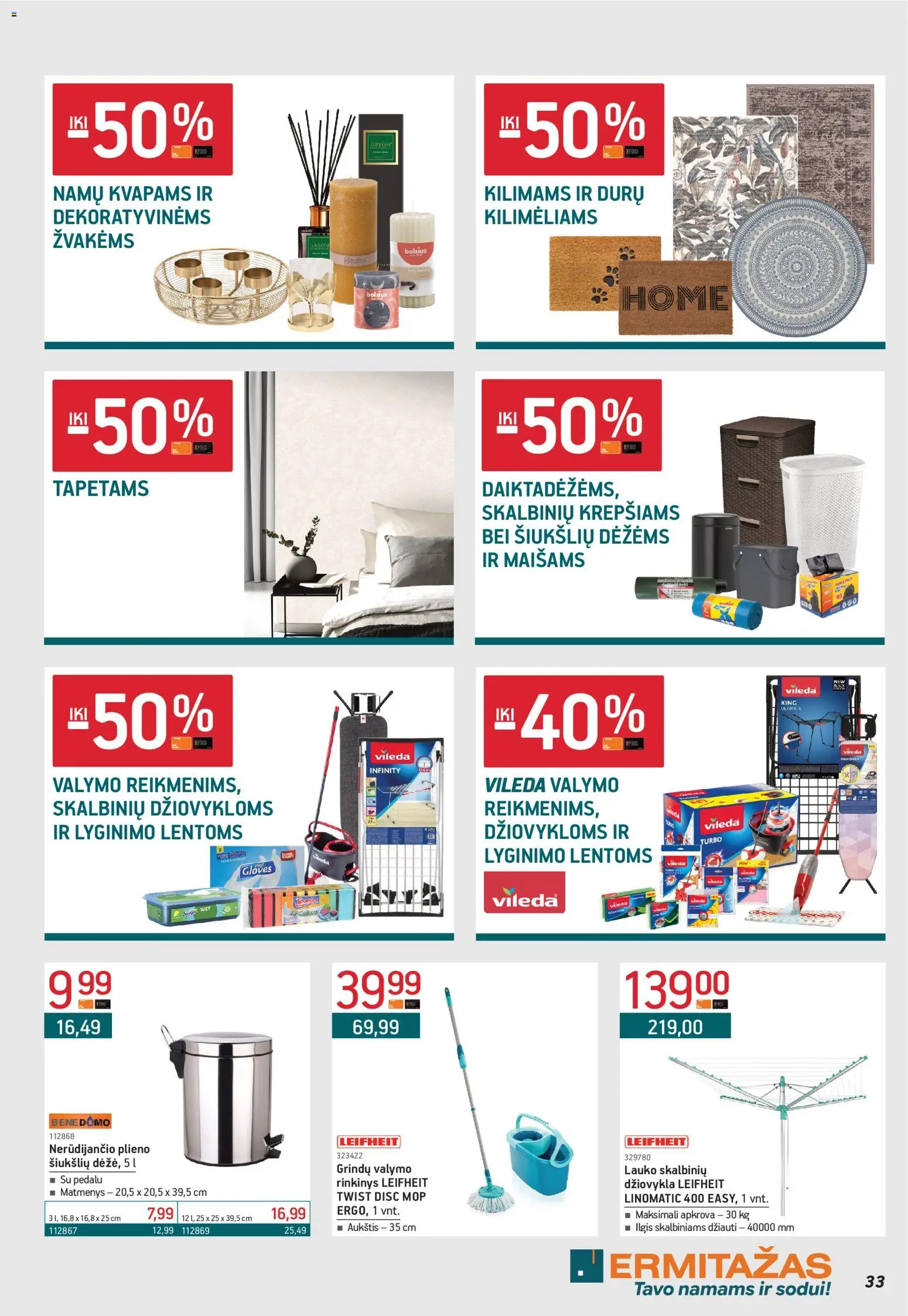 ERMITAŽAS akcijos nuo 01.04.2026 | Puslapis: 33 | Prekių: Džiovykla