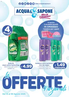 Anteprima del volantino Volantino Acqua e Sapone	 valido a partire dal 10.08.2025
