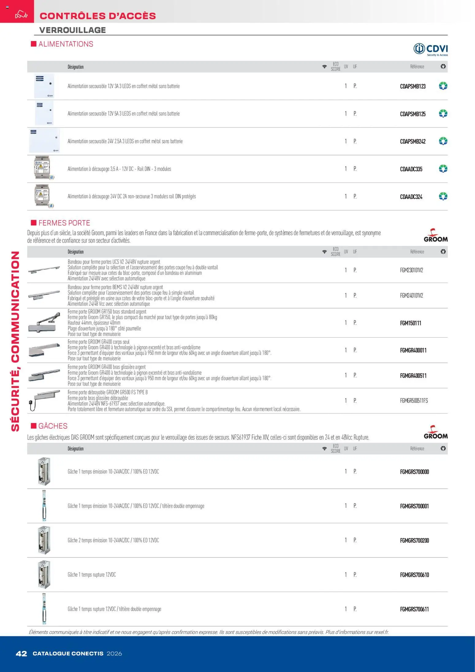 {H1} | Page: 42 | Produits: Porte, Portes, Batterie