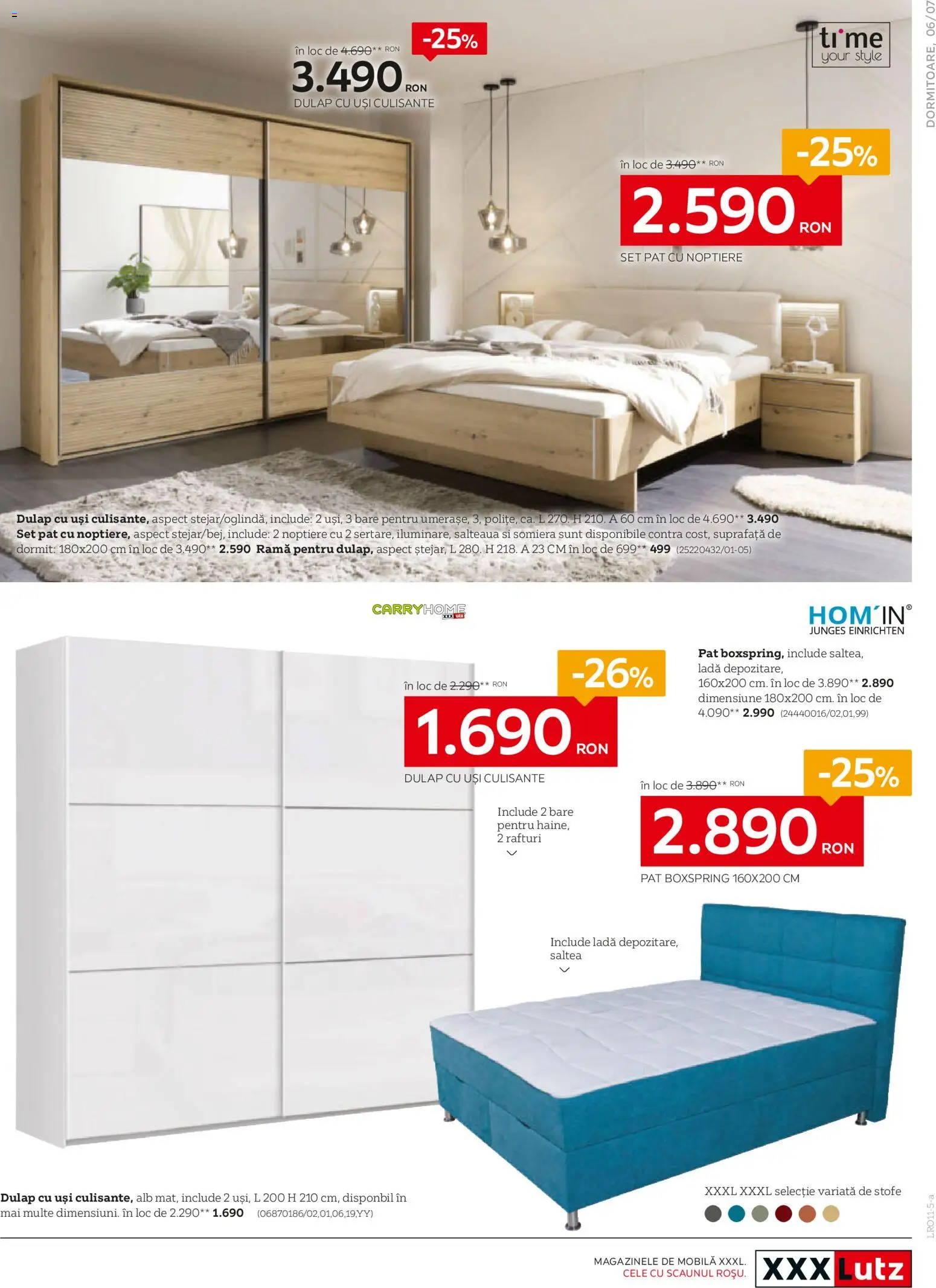 Noul catalog XXXLutz – valabil de la 03.11.2025 | Pagină: 7 | Produse: Delgeç, Pat, Saltea