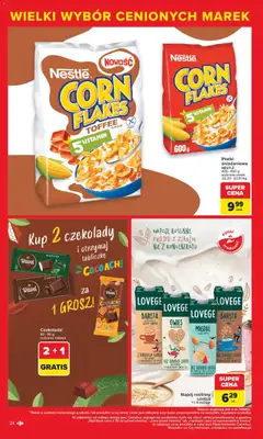 Pogląd oferty "Carrefour Gazetka - Markowe atrakcje cenowe" - ważna od 27.10.2025 | Strona: 26 | Produkty: Napój owsiany, Bez laktozy, Płatki, Corn Flakes