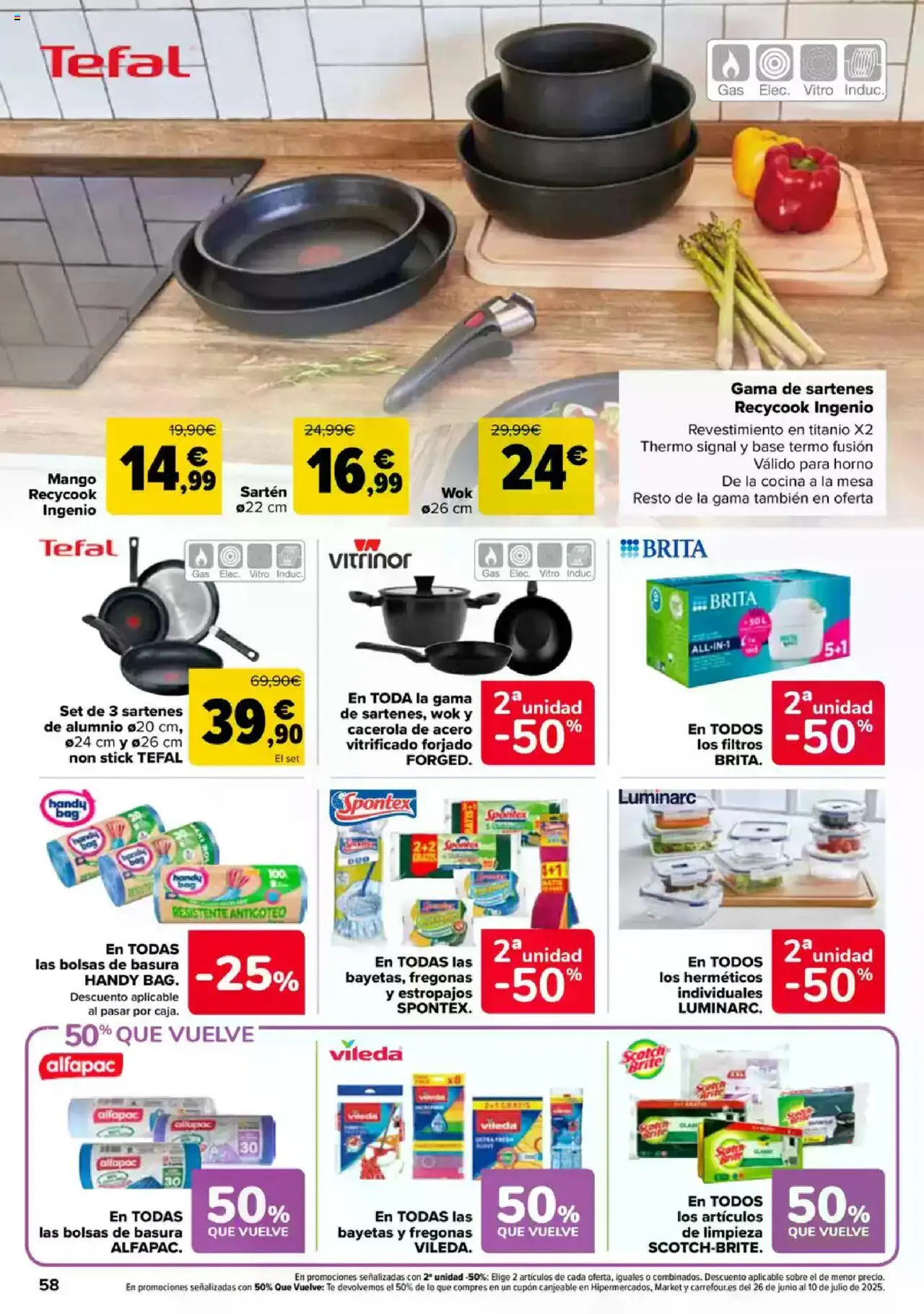 Carrefour folleto │ válido desde el 09.06.2025 | Página: 58 | Productos: Pan, Té, Horno, Mesa