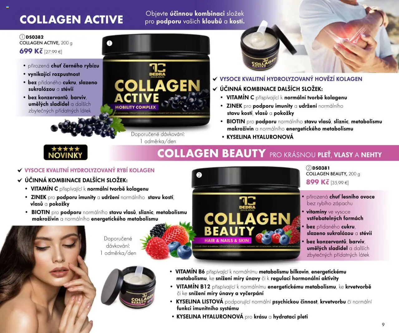 Dedra Katalog 7 2025 │ platný od 20.06.2025 | Strana: 9 | Produkty: Kolagén