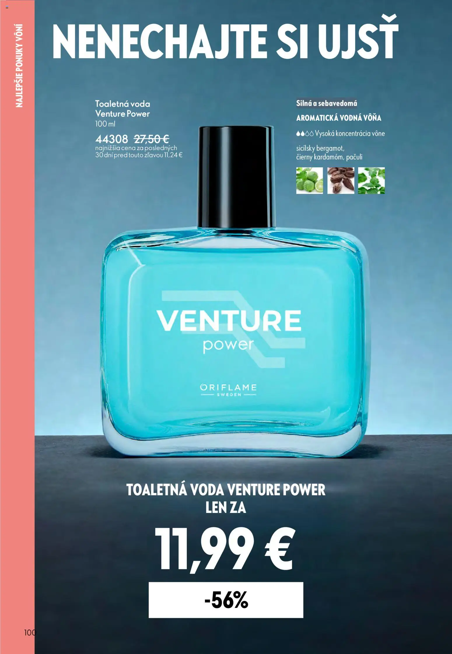 Nové Oriflame akcie – leták je platný od 11.02.2026 | Strana: 100 | Produkty: Toaletná voda, Voda