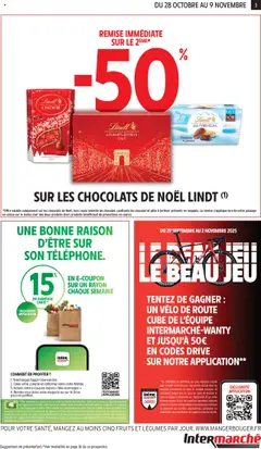 Intermarché - Prévisualisation de Lindt LINDOR, Chocolats de Noël valide à partir de 28.10.2025 | Page: 3