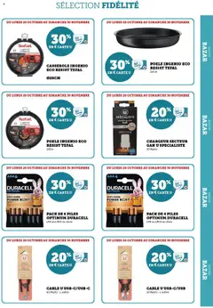 Super U - Prévisualisation de Super U - Ma Sélection Carte U Octobre valide à partir de 20.10.2025 | Page: 41 | Produits: Câble, Poêle, Tefal, Piles