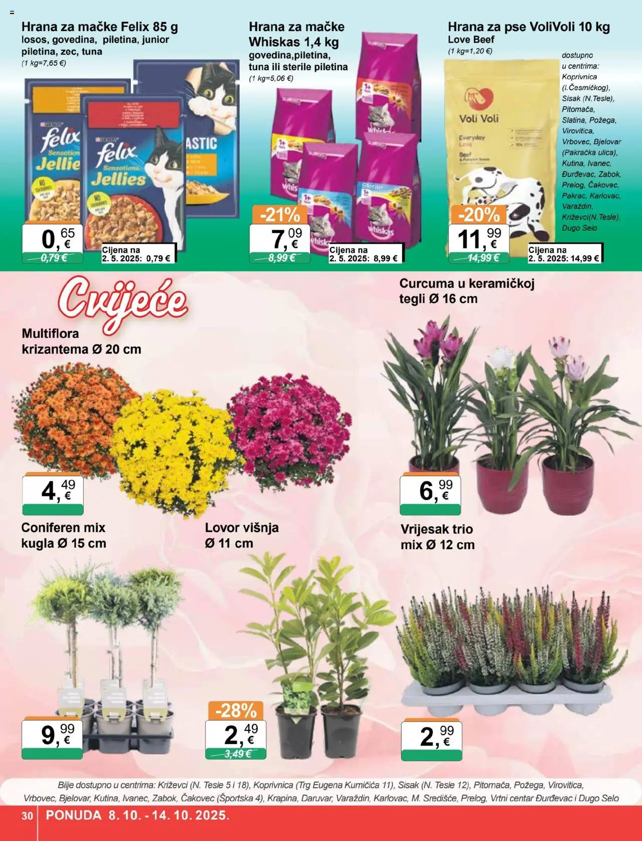 KTC katalog | vrijedi od 08.10.2025 | Stranica: 30 | Proizvodi: Whiskas, Piletina, Hrana za pse, Tuna