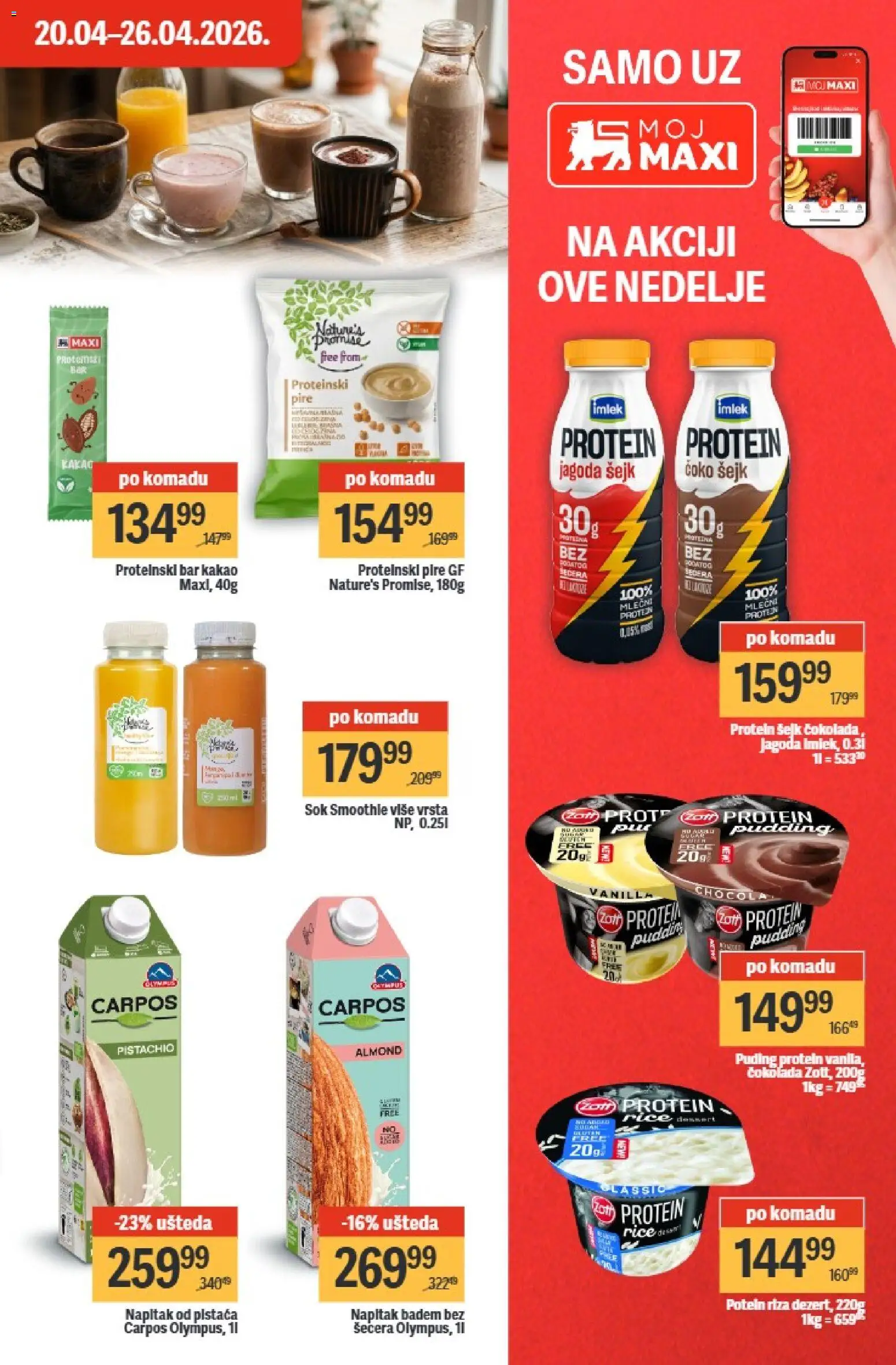 Maxi katalog - važi od 20.04.2026 | Strana: 23 | Proizvode: Protein, Badem, Jagoda, Čokolada