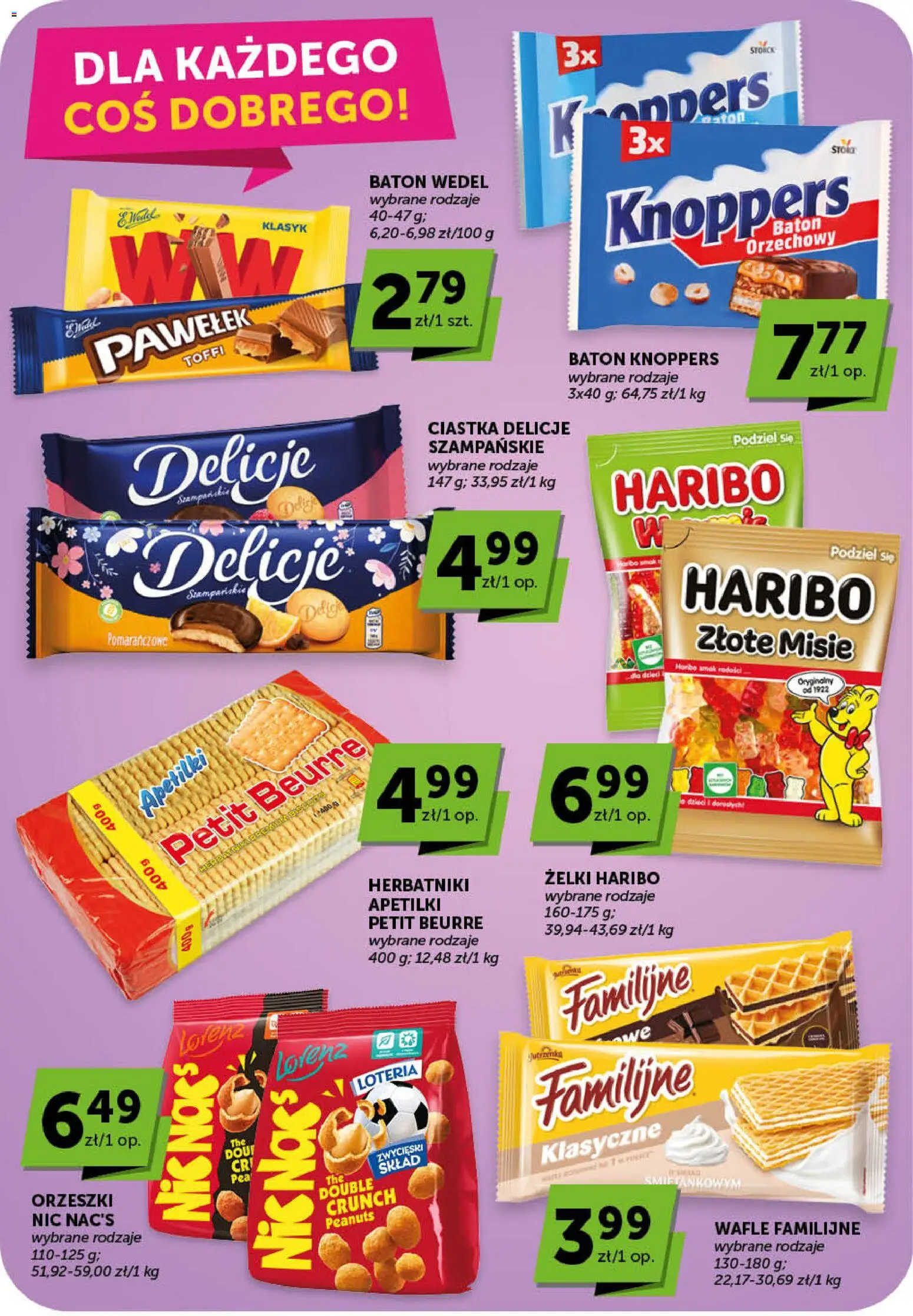 ABC gazetka - Minimarket od 30.04.2026 | Strona: 14 | Produkty: Żelki haribo, Wafle, Herbatniki, Baton