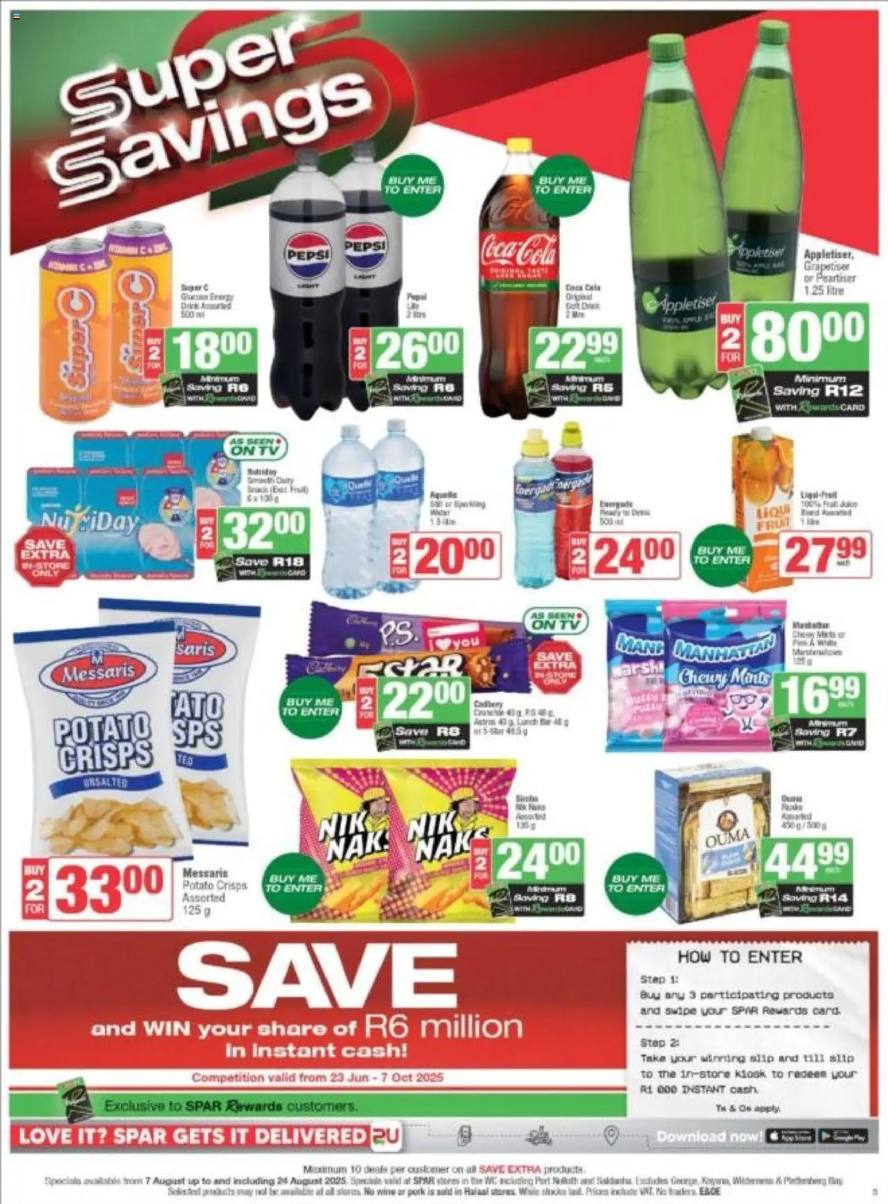 Spar - Western Cape - Weekly Specials │ valid from 07.08.2025 | Page: 5 | Products: Juice, Pork