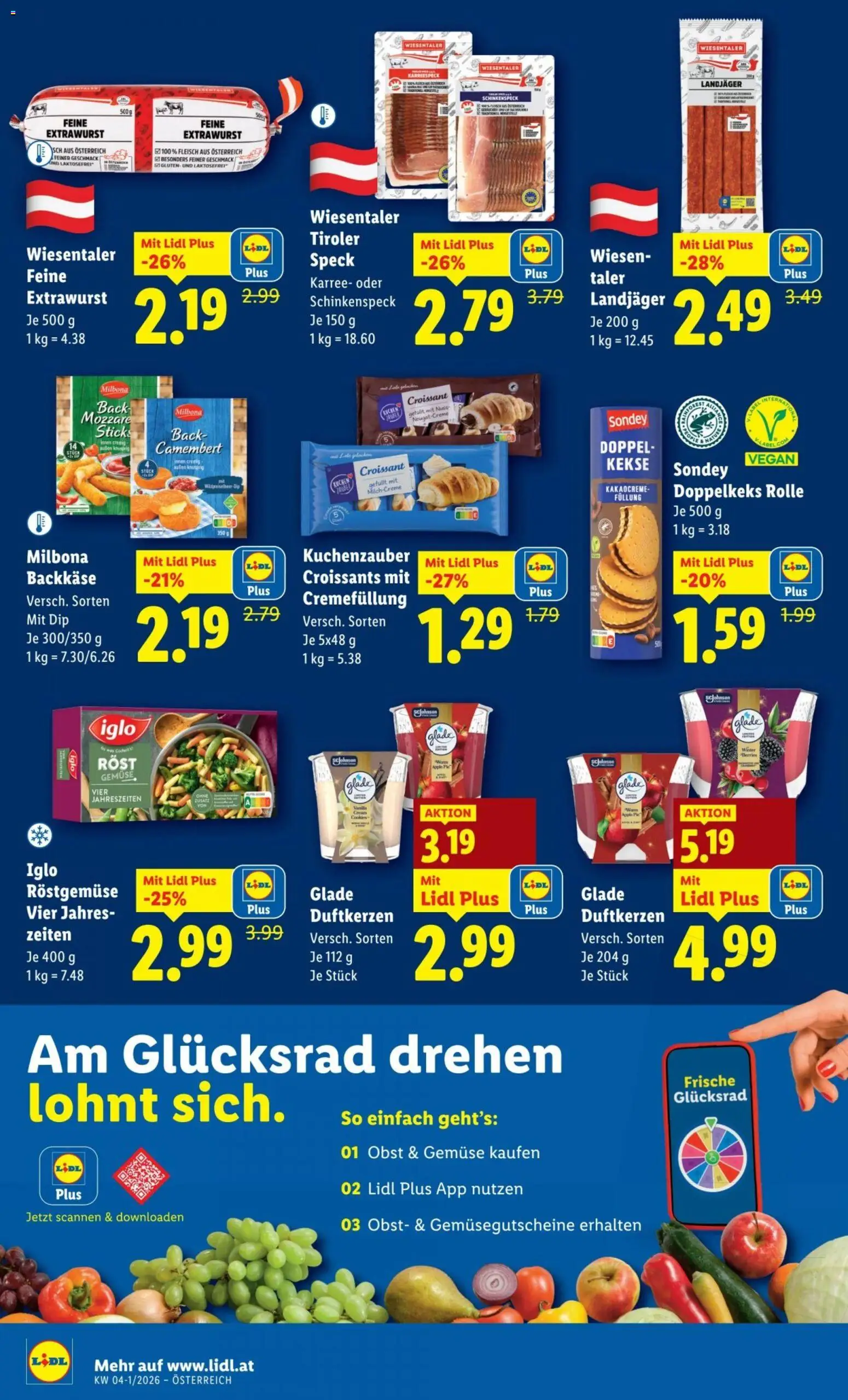 Lidl Flugblatt gültig ab 15.01.2026 | Seite: 25 | Produkte: Kekse, Gemüse, Obst, Creme
