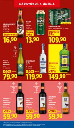 Náhled letáku BECHEROVKA Vodka, 0,5 l, alk. 37,5 % obj. od 23.04.2026 | Strana: 27