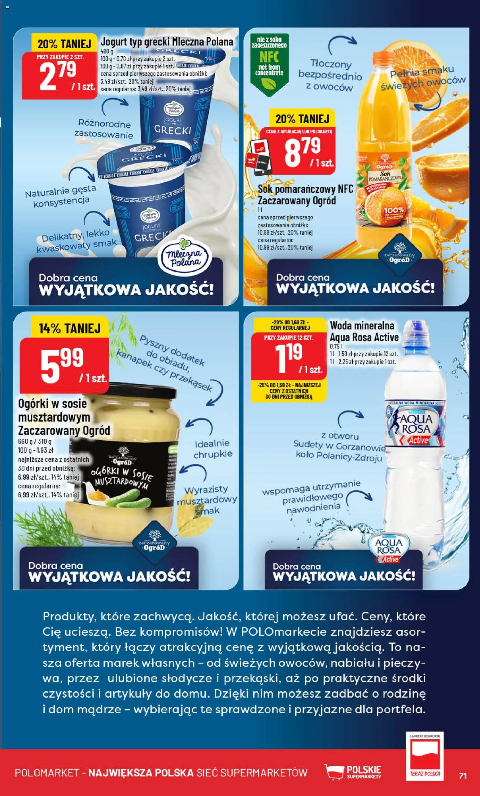 POLOmarket Gazetka od 05.11.2025 | Strona: 71 | Produkty: Słodycze, Sok pomarańczowy, Sok, Woda