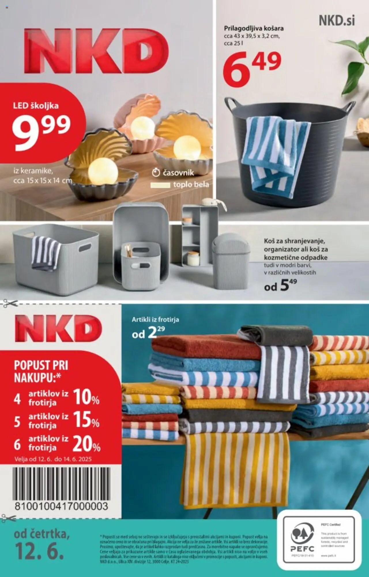 NKD katalog dober očutek │ velja od 12.06.2025 | Stran: 18 | Izdelki: Košara, Kos, Časovnik
