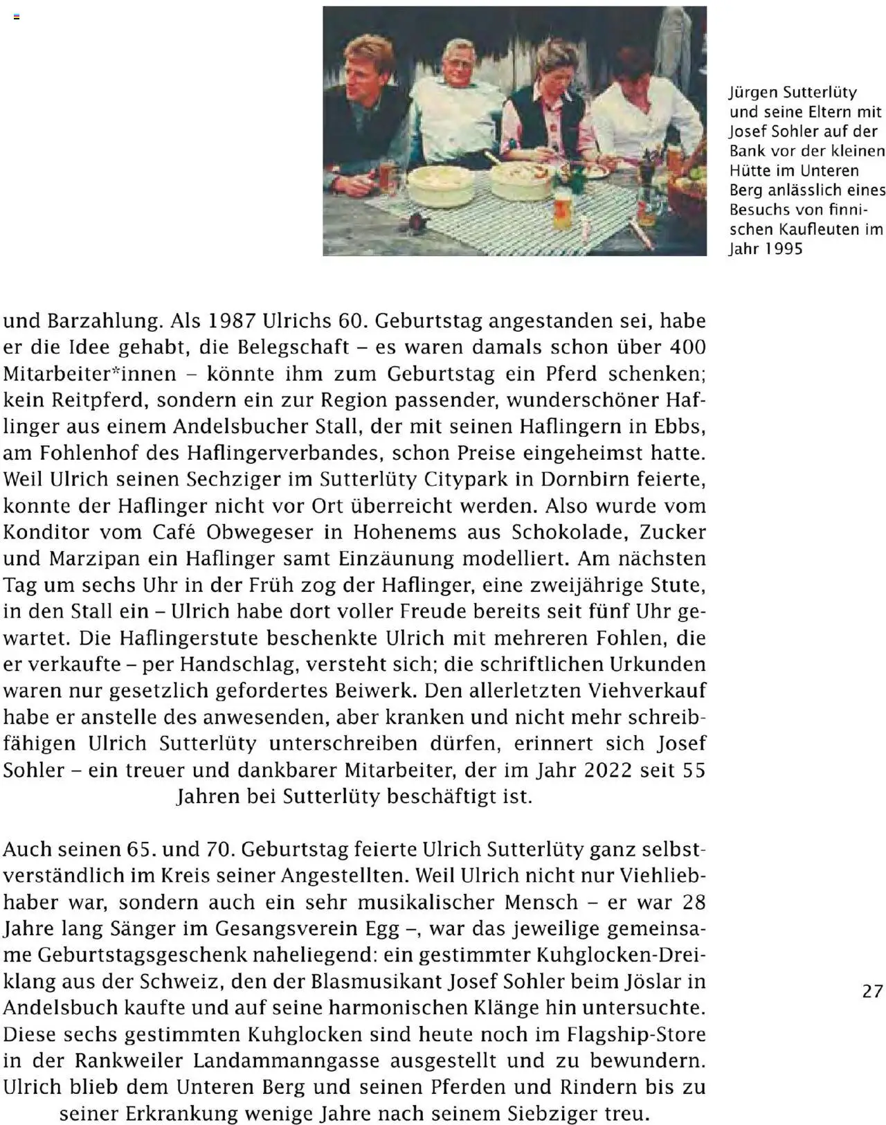 Sutterlüty Unsere Chronik gültig ab 01.08.2025 | Seite: 27 | Produkte: Zucker, Uhr