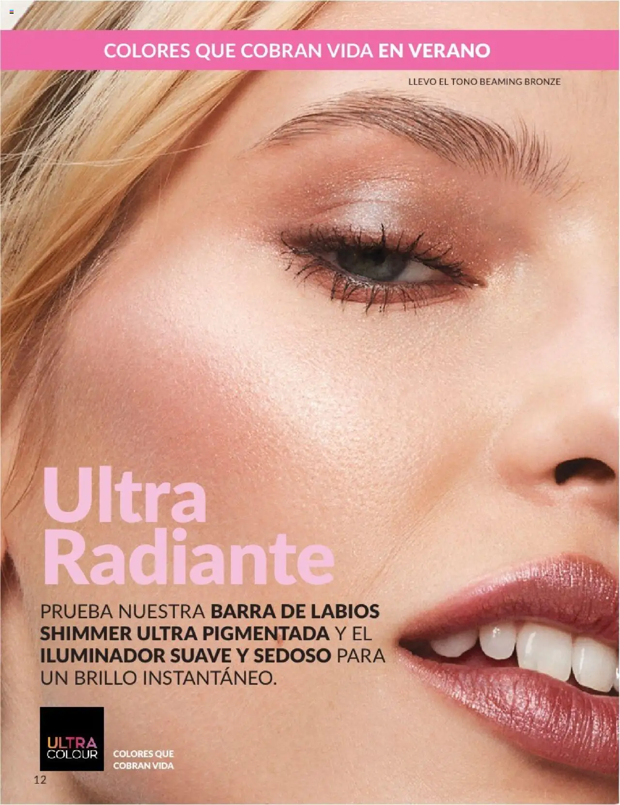 Catálogo AVON campaña 6 │ válido desde el 01.06.2025 | Página: 12 | Productos: Iluminador, Barra de labios