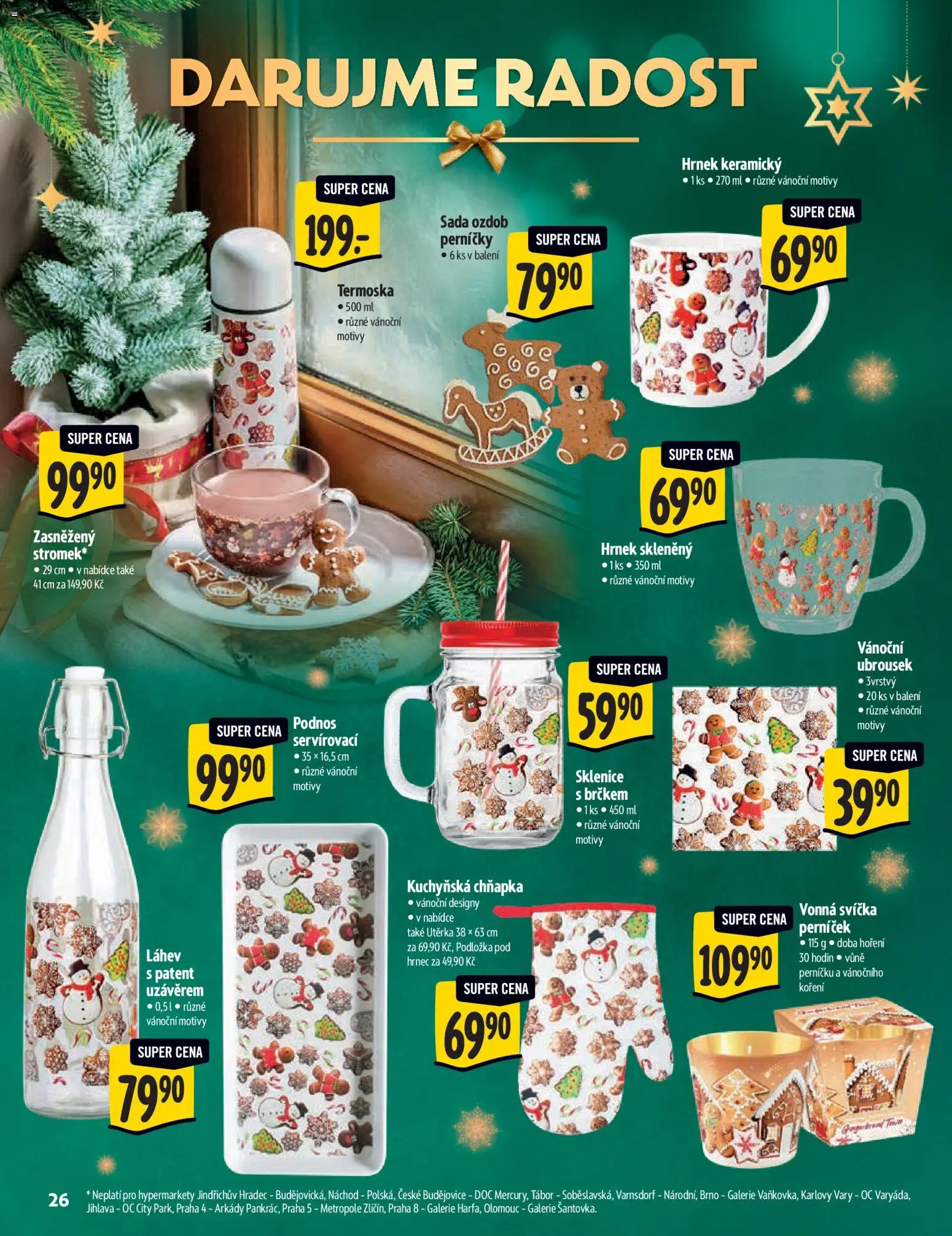 Albert katalog - Hypermarket od 29.10.2025 | Strana: 26 | Produkty: Hrnek, Svíčka, Perníčky, Chňapka