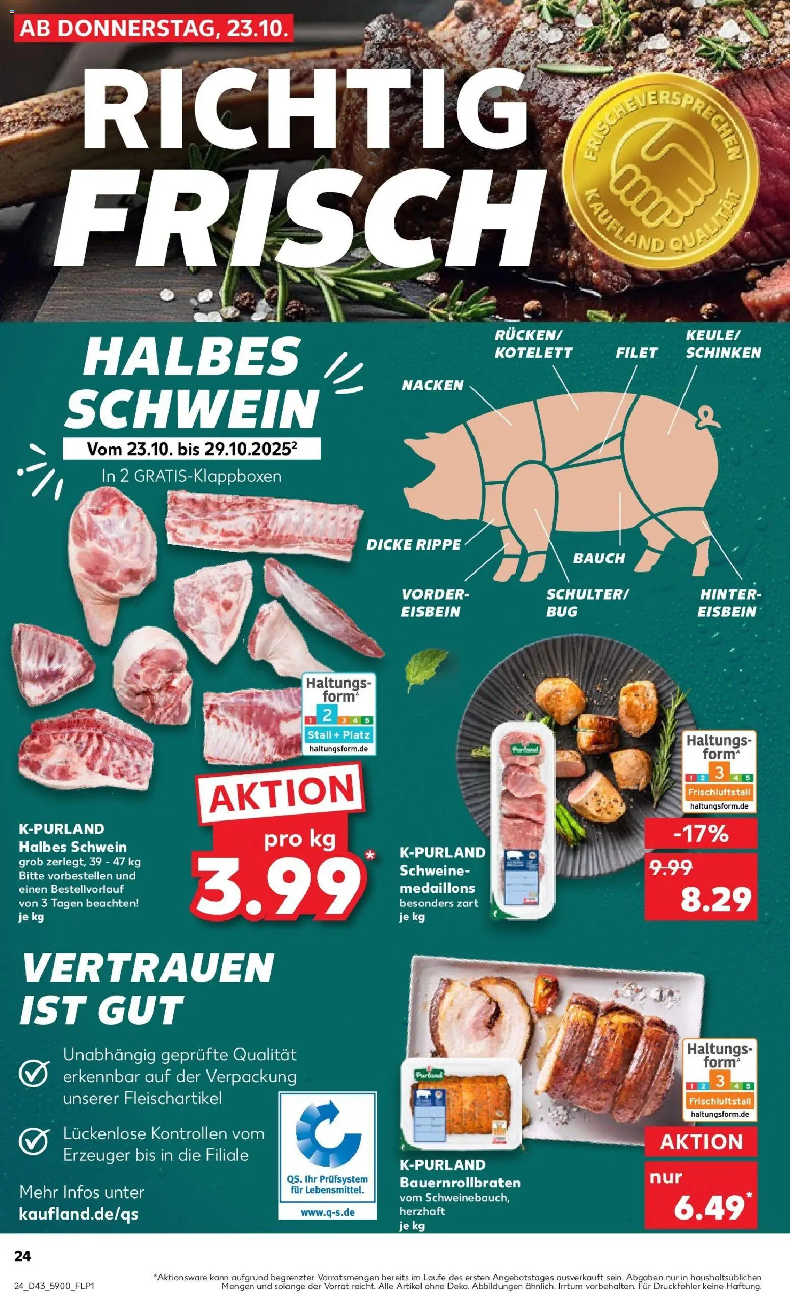 Kaufland prospekt Gotha	 – gültig ab 27.10.2025 | Seite: 24 | Produkte: Schinken