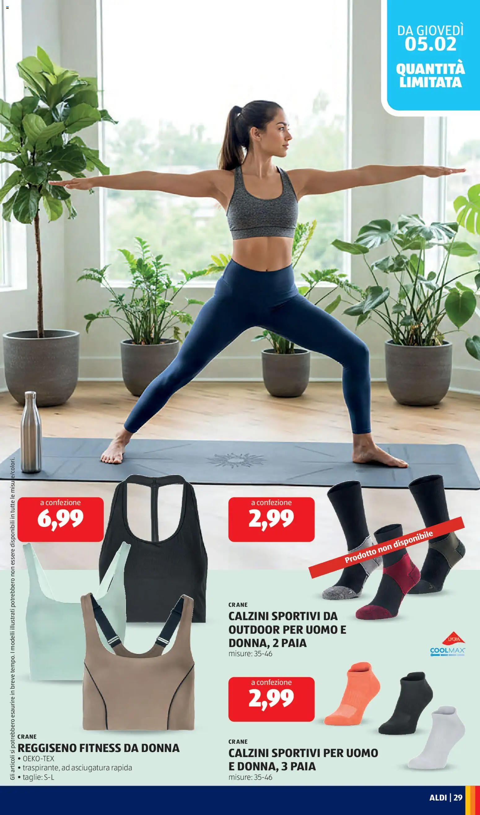 Volantino Aldi del 02.02.2026 | Pagina: 29 | Prodotti: Reggiseno, Calzini