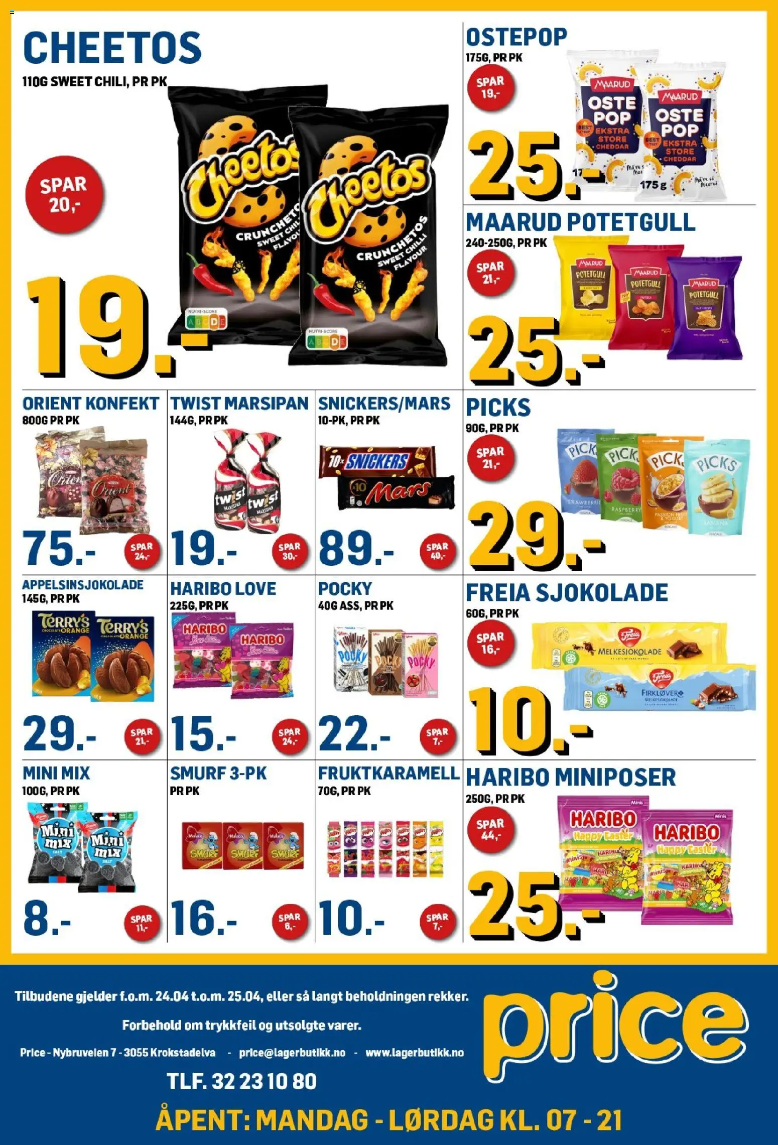 {H1} | Side: 3 | Produkter: Potetgull, Mix fructe, Cheddar, Marsipan