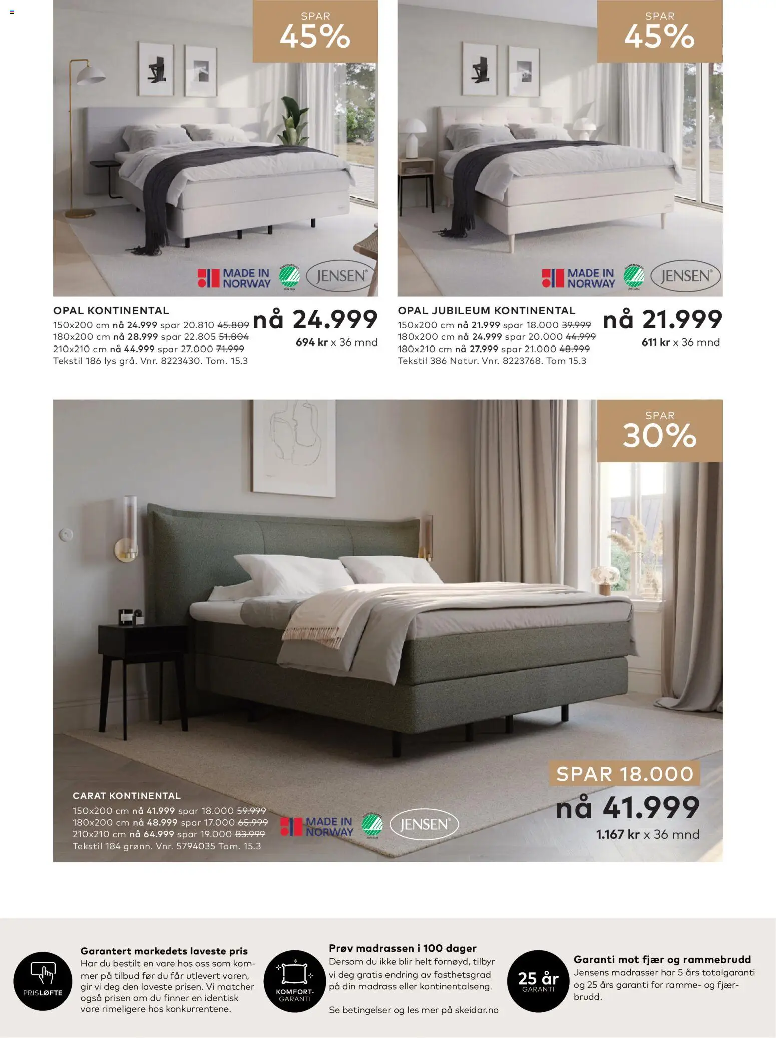 {H1} | Side: 8 | Produkter: Kontinentalseng, Madrass, Lys