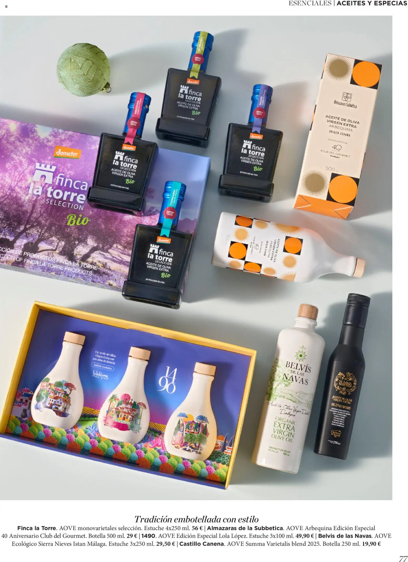 El Corte Inglés ofertas │ válido desde el 19.11.2025 | Página: 77 | Productos: Aceite, Aceite de oliva, Aceite de oliva virgen extra