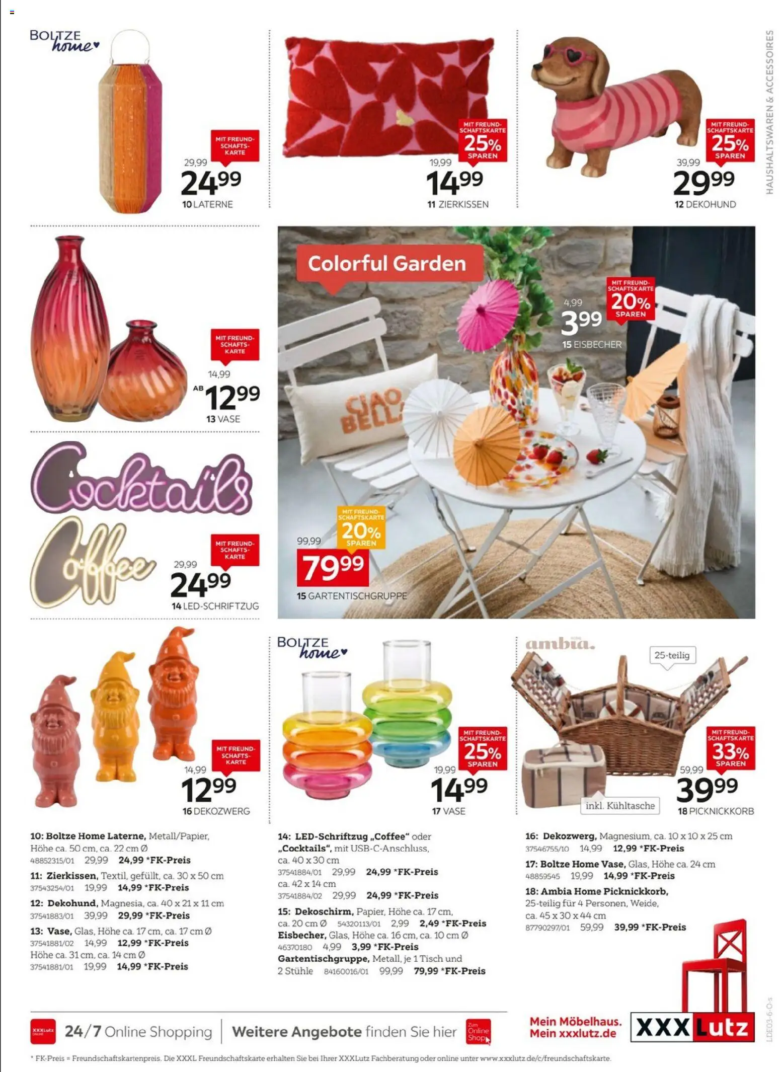 XXXL Lutz - BBQ-Time – gültig ab 08.03.2026 | Seite: 7 | Produkte: Tisch, Vase