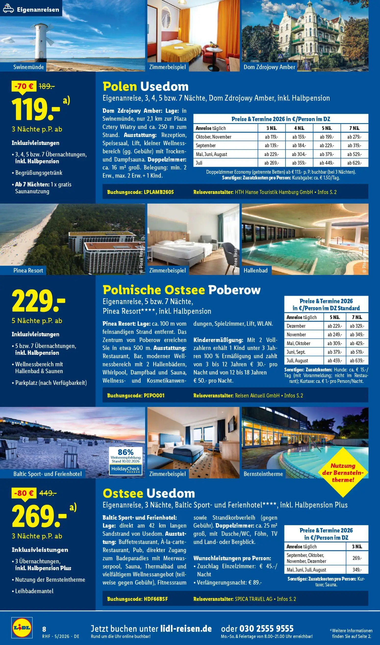 Lidl Reisen Prospekt 	 – gültig ab 29.04.2026 | Seite: 8 | Produkte: Uhr, TV