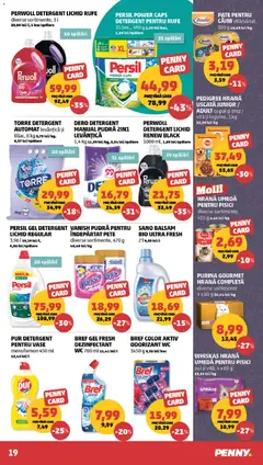 Ofertele PENNY valabile de la 25.03.2026 | Pagină: 19 | Produse: Şerit ödül, Kedi Ödül Oyuncakları, Pate, Detergent