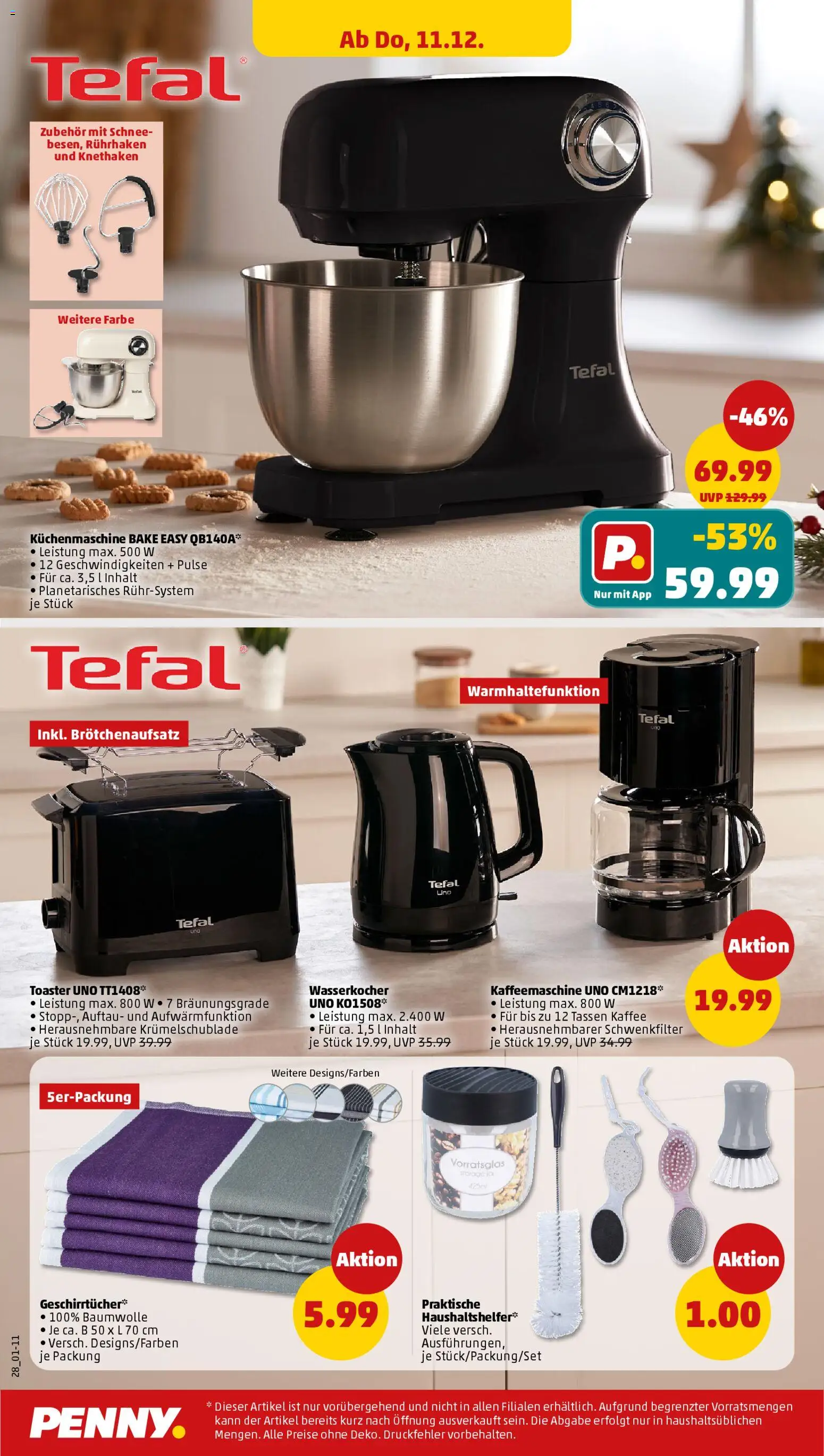 Penny Prospekt 	 – gültig ab 08.12.2025 | Seite: 32 | Produkte: Kaffeemaschine, Wasserkocher, Toaster, Kaffee