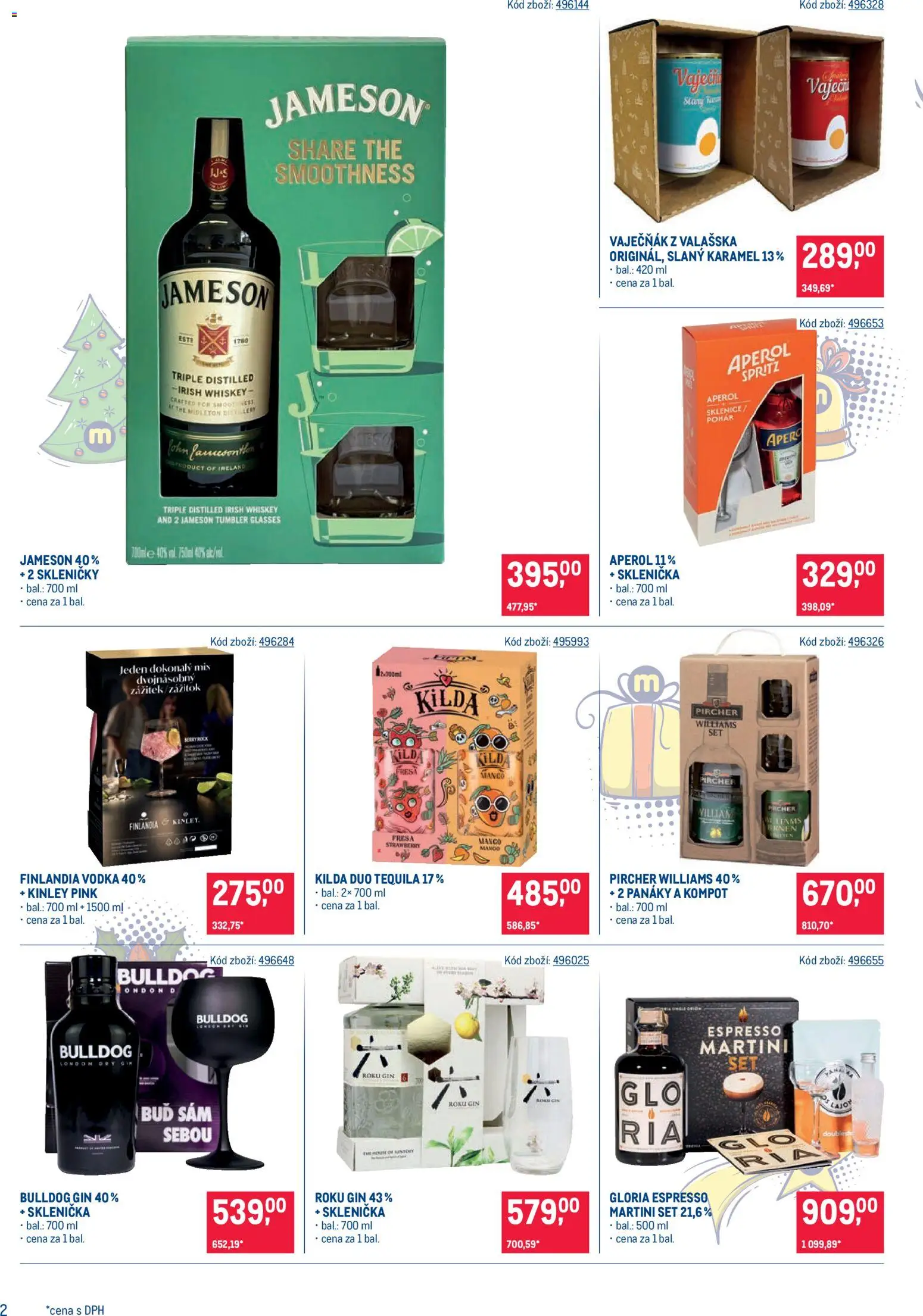 Makro leták - Dárkové balíčky od 22.10.2025 | Strana: 2 | Produkty: Slaný karamel, Jameson, Spritz, Aperol