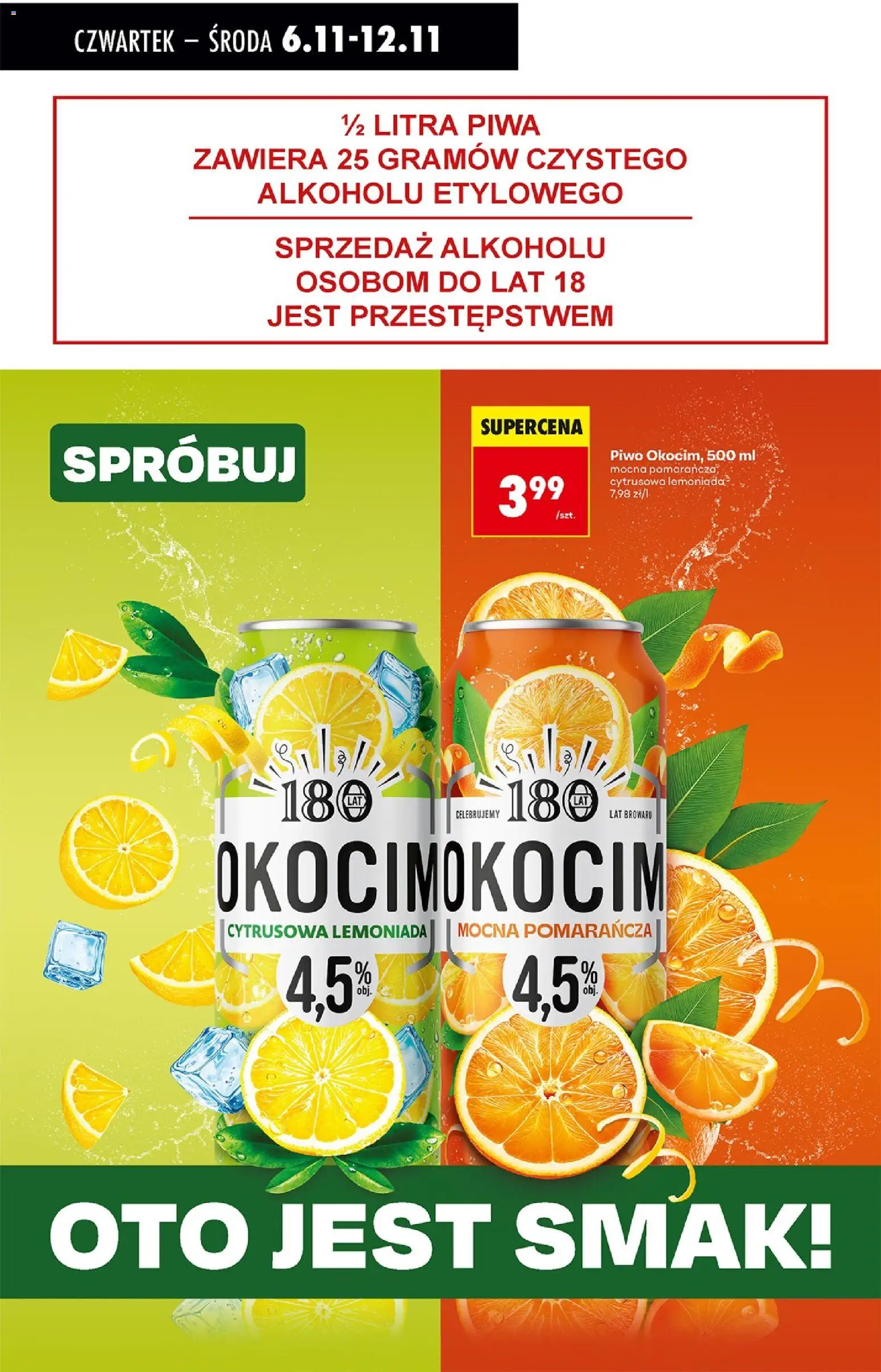 Biedronka gazetka - Oferta w tym tygodniu od 06.11.2025 | Strona: 63 | Produkty: Piwo