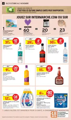 Intermarché - Prévisualisation de WHISKY BONDED JACK DANIEL'S, 50% vol., 70 cl - 42,71 € le litre valide à partir de 21.10.2025 | Page: 32