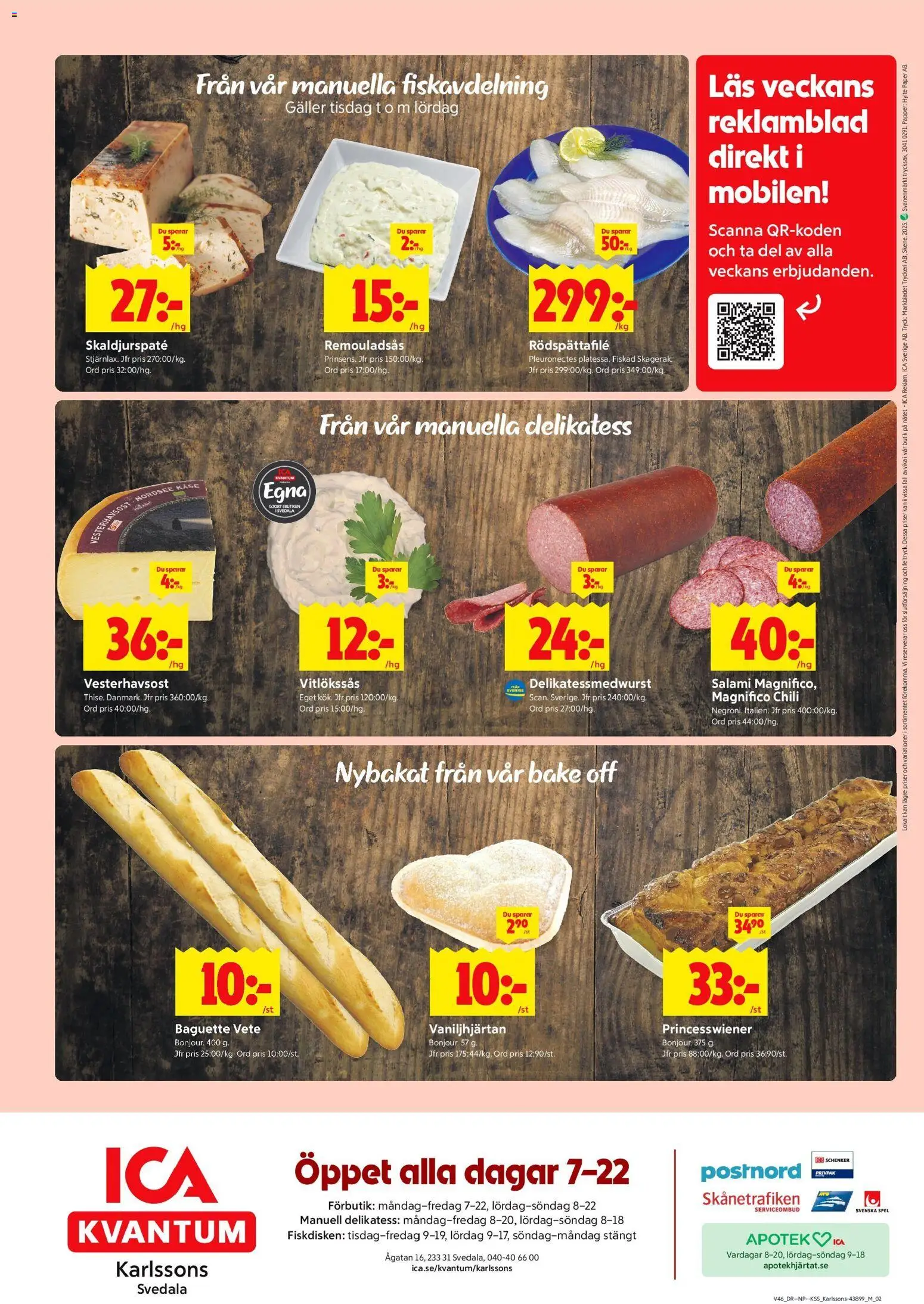 ICA Kvantum reklamblad aktuell från 10.11.2025 | Sida: 10 | Produkter: Galler, Chili, Salami, Spel